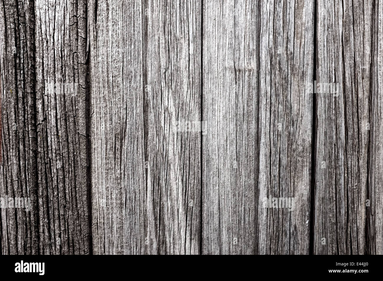 Un weathered superficie di legno con un sacco di carattere Foto Stock