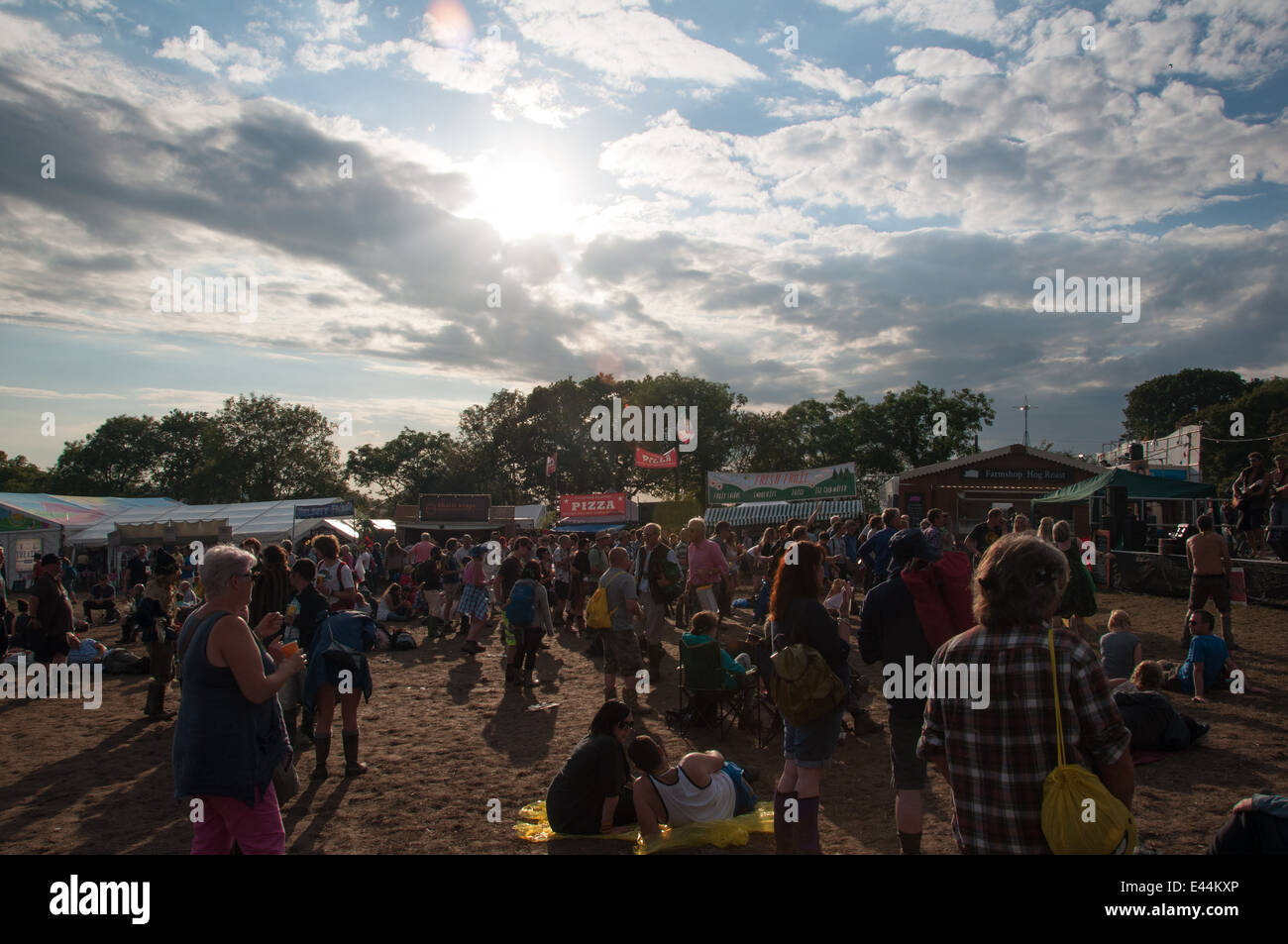 Glastonbury Festival di Musica 2014 Foto Stock