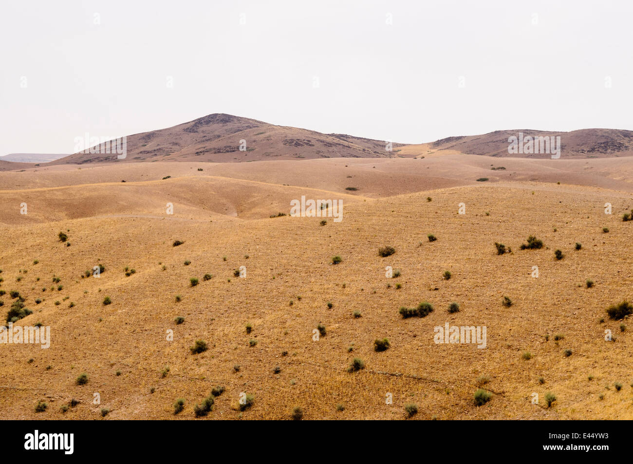 Sommità del Monte Atlante con nuvole basse Foto Stock
