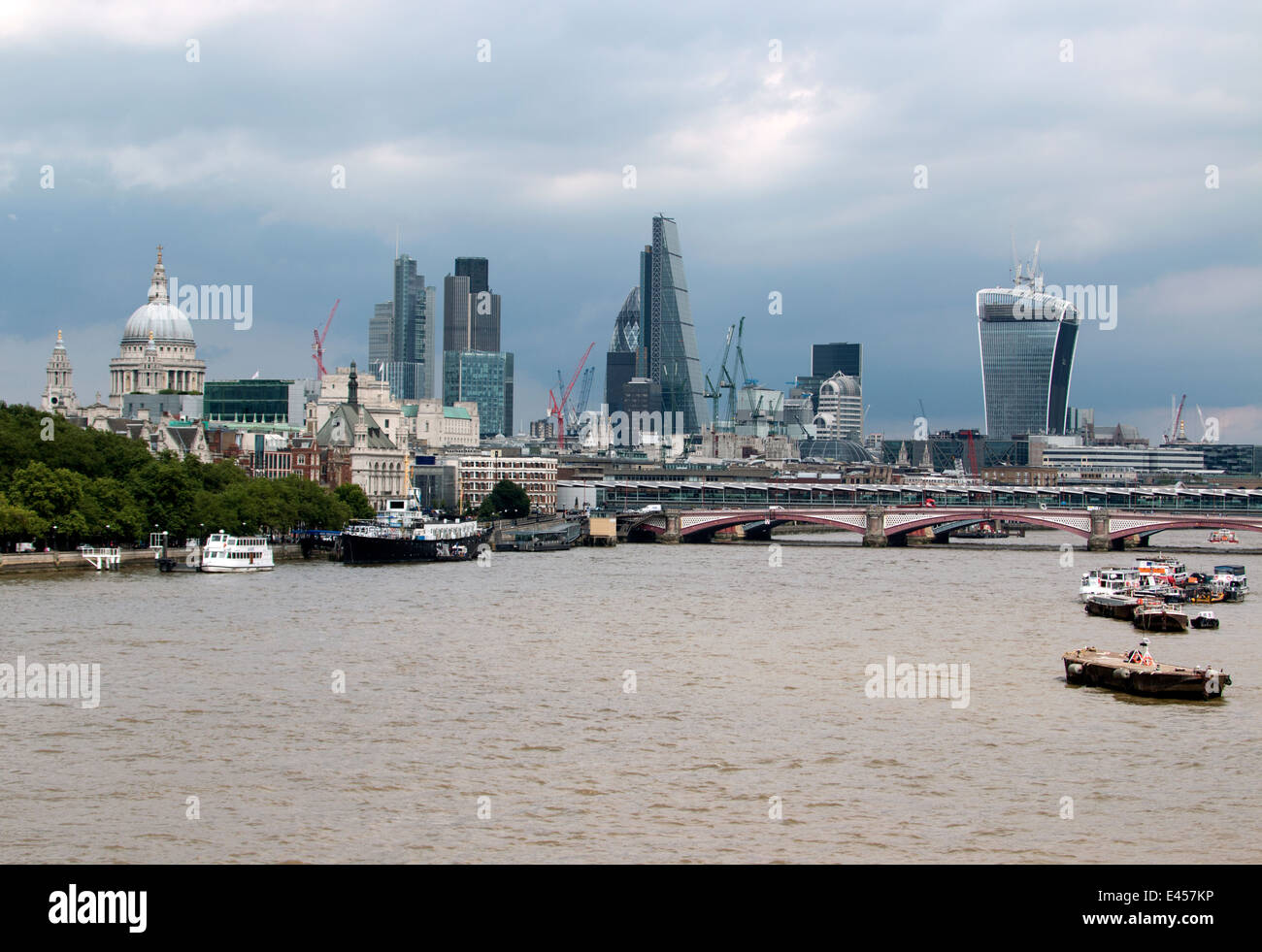 City Of London Skyline Foto Stock