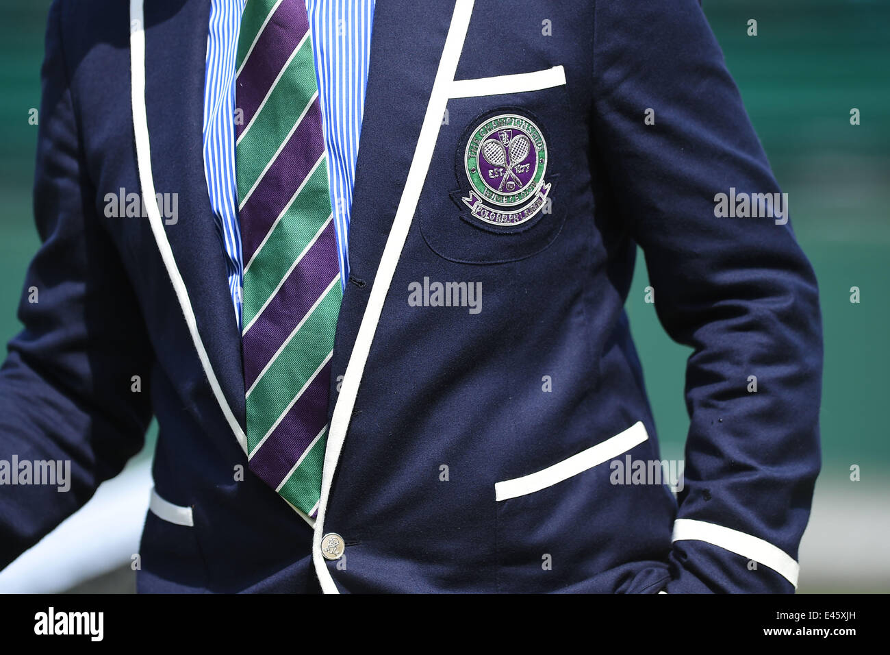 Il torneo di Wimbledon, Londra UK. Il 25 giugno, 2014. Wimbledon Tennis Championships. Il giorno 3 del torneo. Gazzetta giacca e cravatta © Azione Sport Plus/Alamy Live News Foto Stock