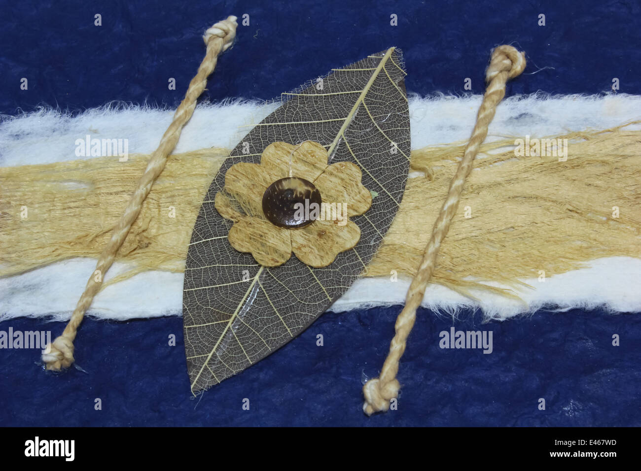 Texture di carta riciclata Foto Stock