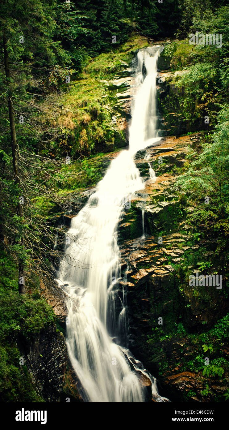 Kamieńczyk waterfall in Szklarska Poręba Foto Stock