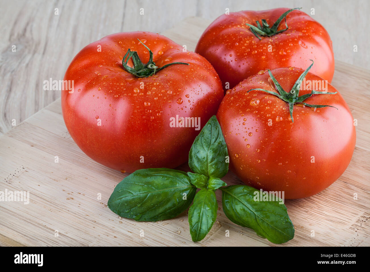 Pomodori maturi Foto Stock