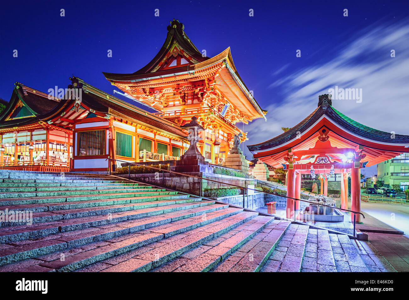 Fushimi Inari Taisha a Kyoto, in Giappone. Foto Stock