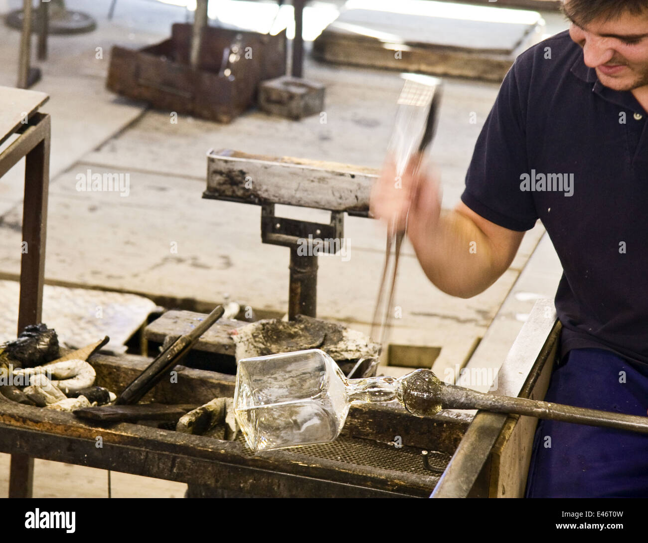 Royal Fabbrica del Vetro, La Granja de Ildefonso, Segovia Foto Stock