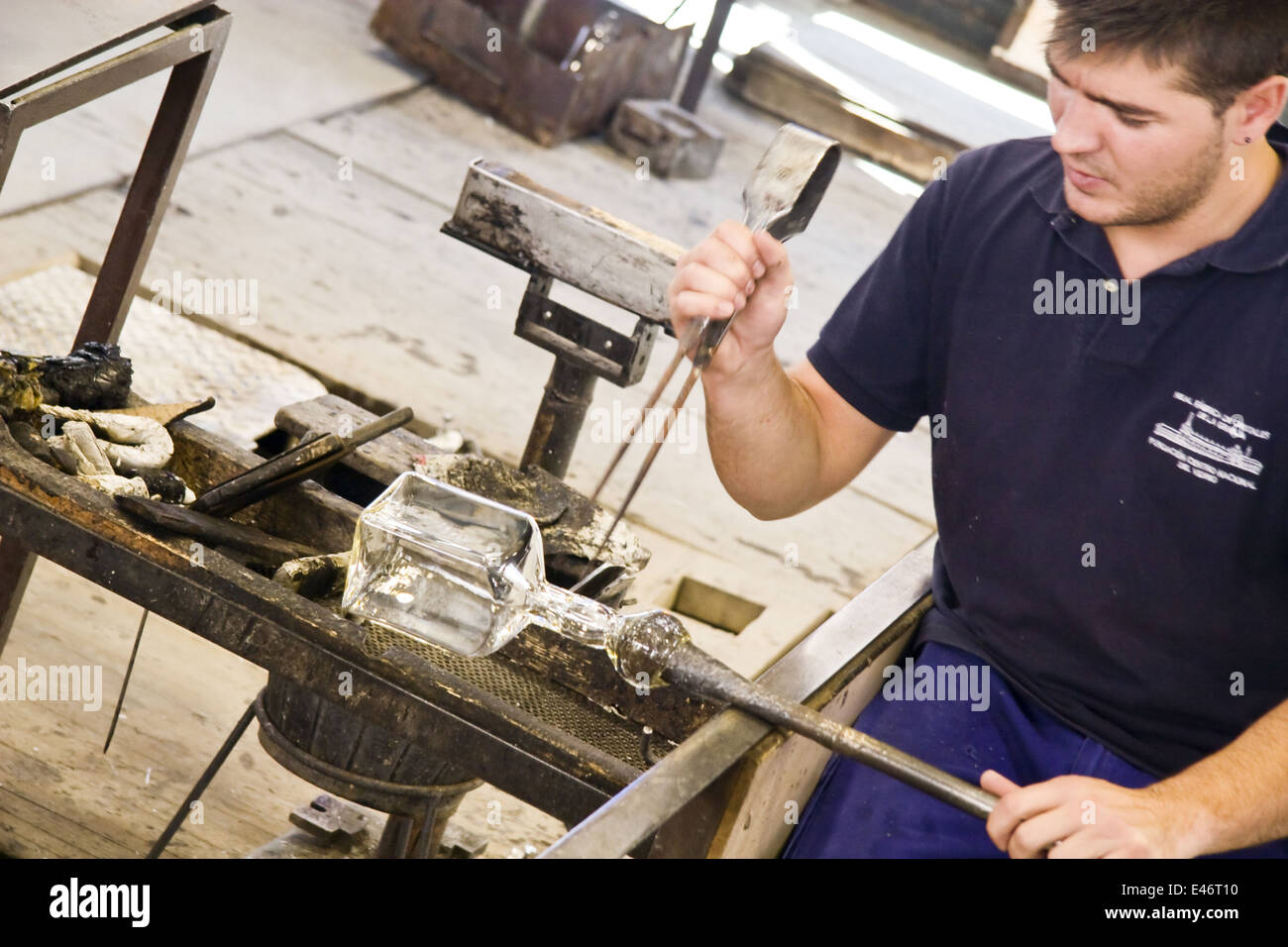 Royal Fabbrica del Vetro, La Granja de Ildefonso, Segovia Foto Stock