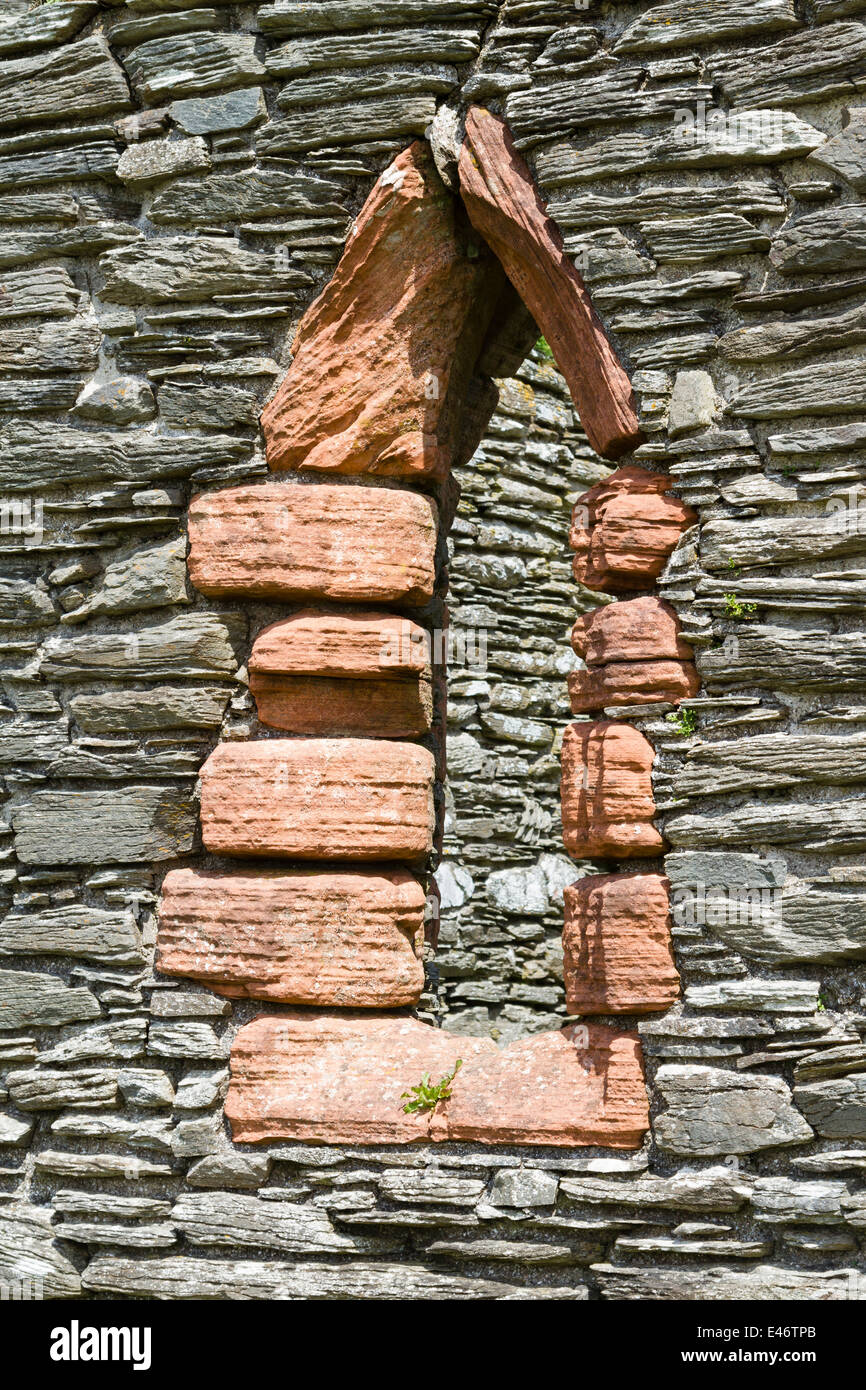 Lancet finestra alla cappella Kilbrannan Foto Stock