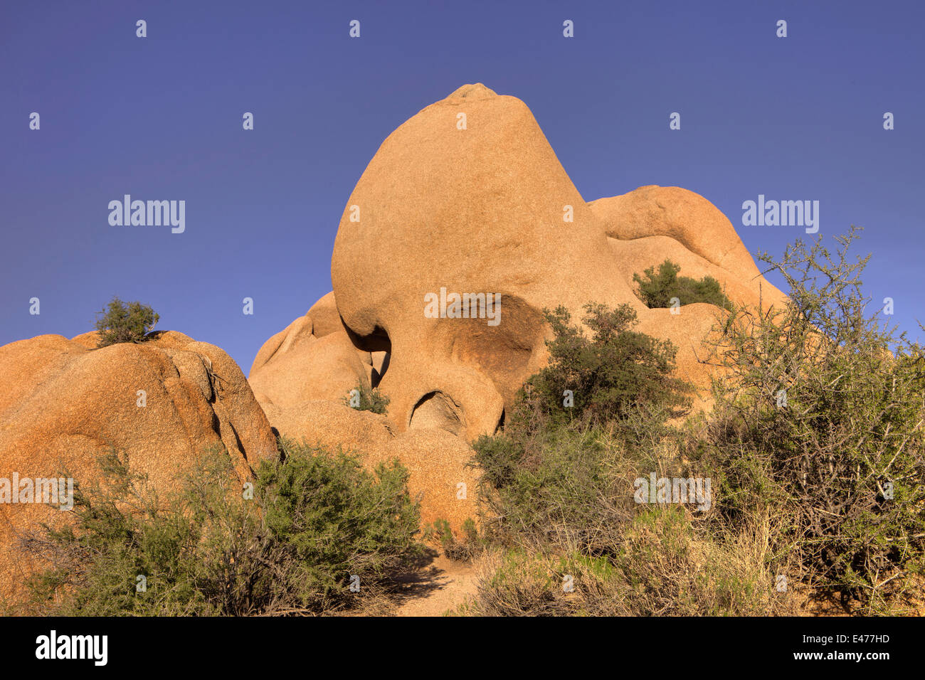 'Skull Rock', formazioni rocciose, Joshua Tree National Park, California Stati Uniti d'America Foto Stock
