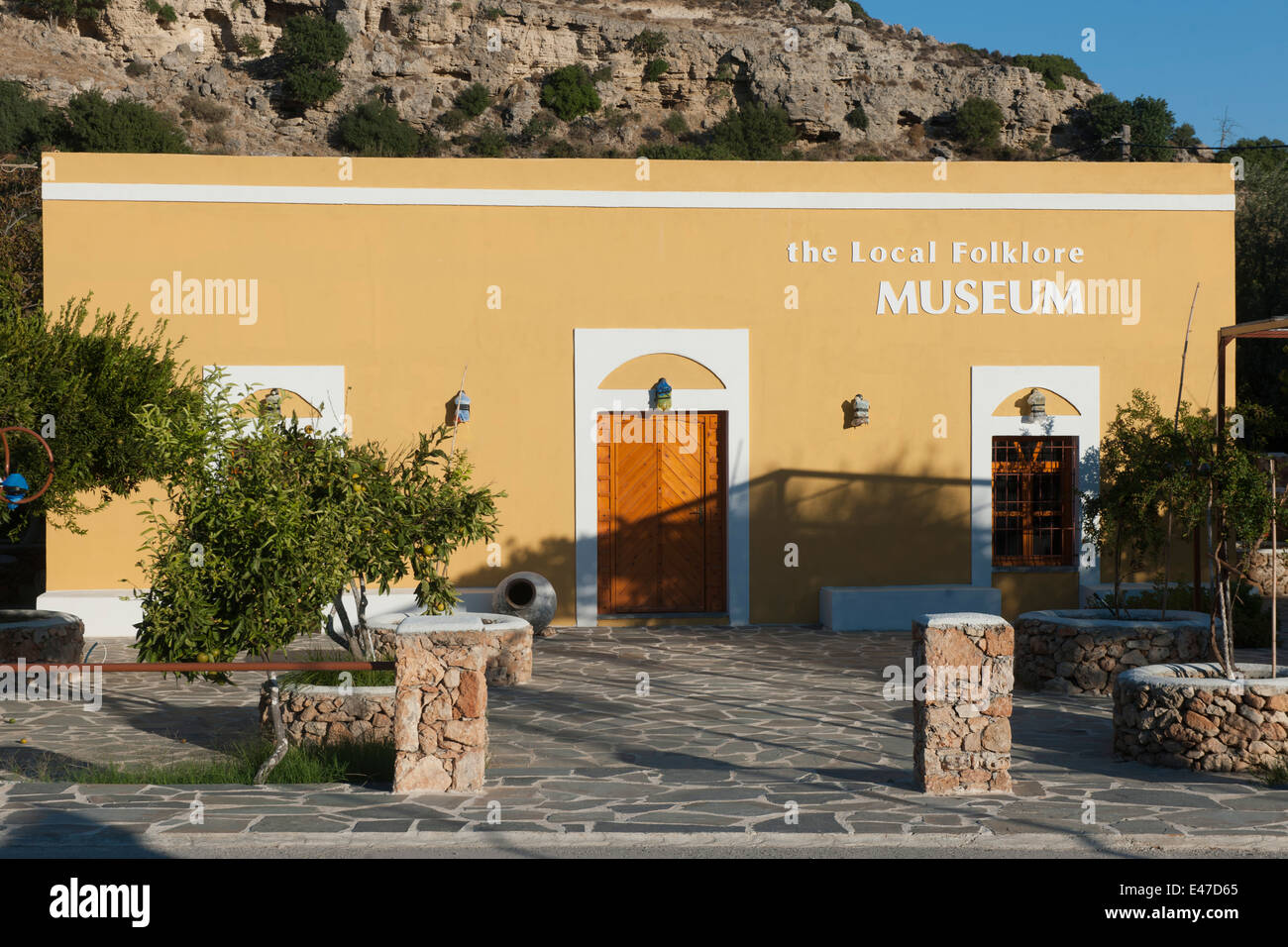 Griechenland, Rodi, Lardos, Museo del Folclore Foto Stock