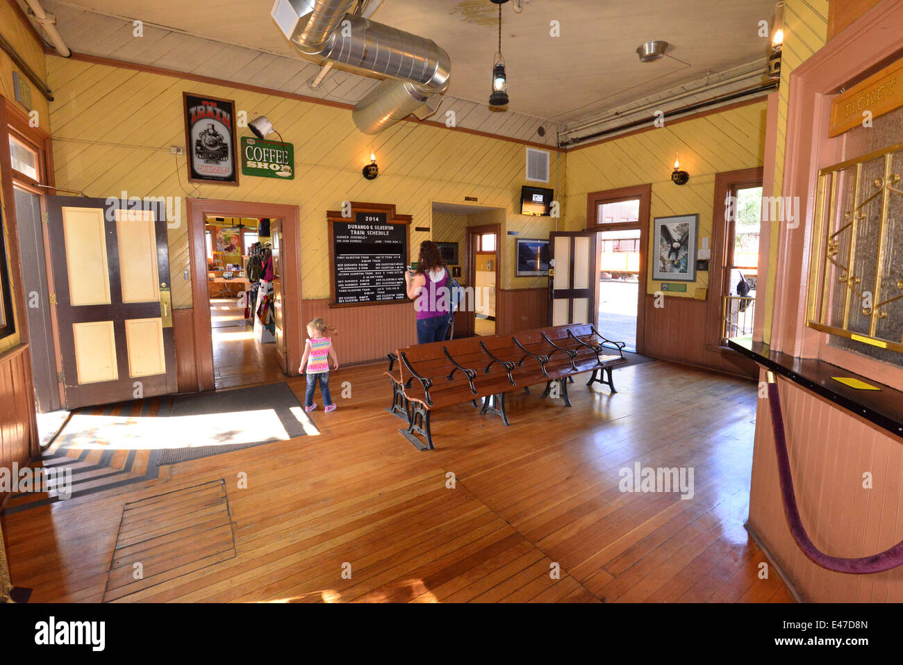 Durango e la stazione di Silverton in Colorado. Foto Stock