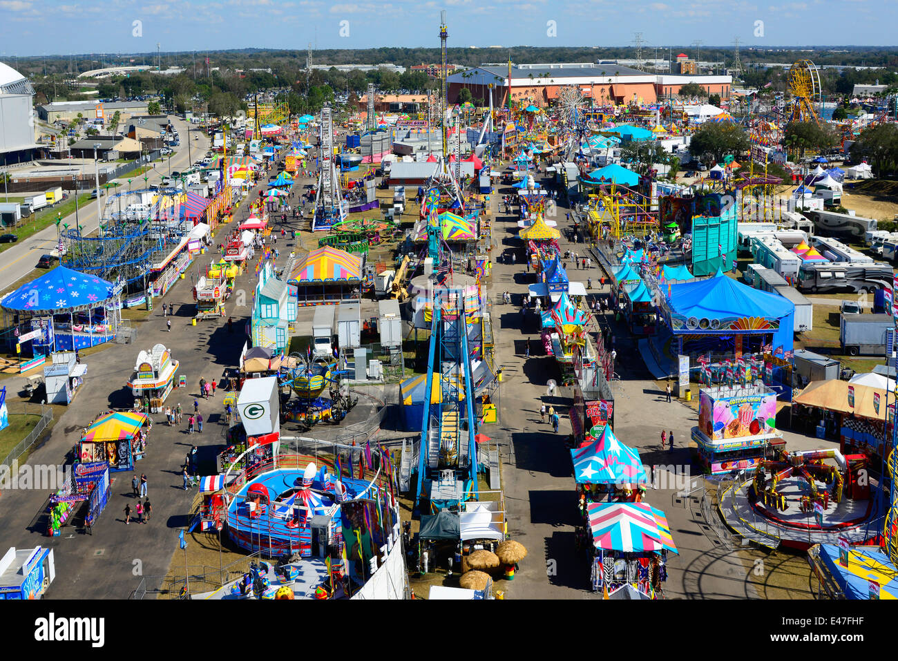 A metà strada Florida State Fair Tampa FL Foto Stock