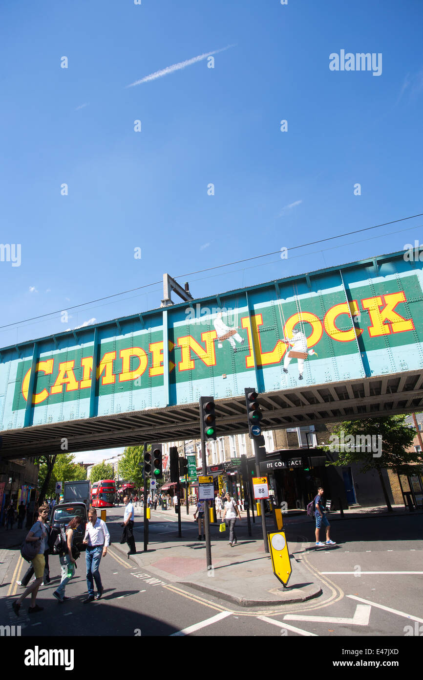 Camden Lock, Camden Town London Borough of Camden, London, England, Regno Unito Foto Stock