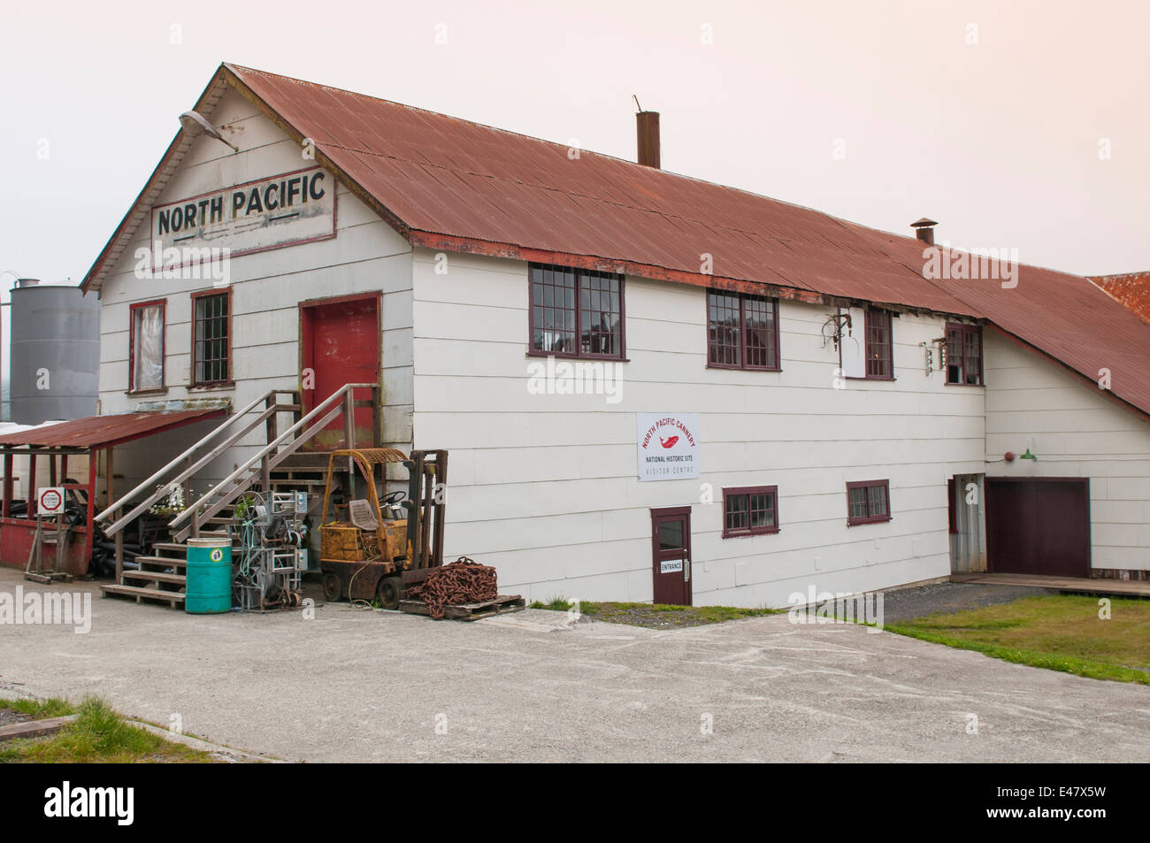 North Pacific Cannery National Historic Site Museum, Port Edward, Prince Rupert, British Columbia, Canada. Foto Stock