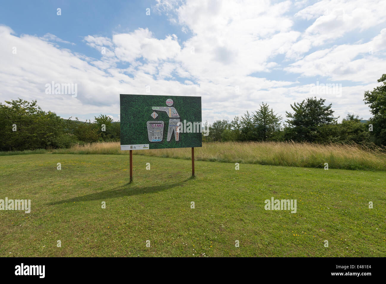 Autostrada tedesca Area riposo Foto Stock