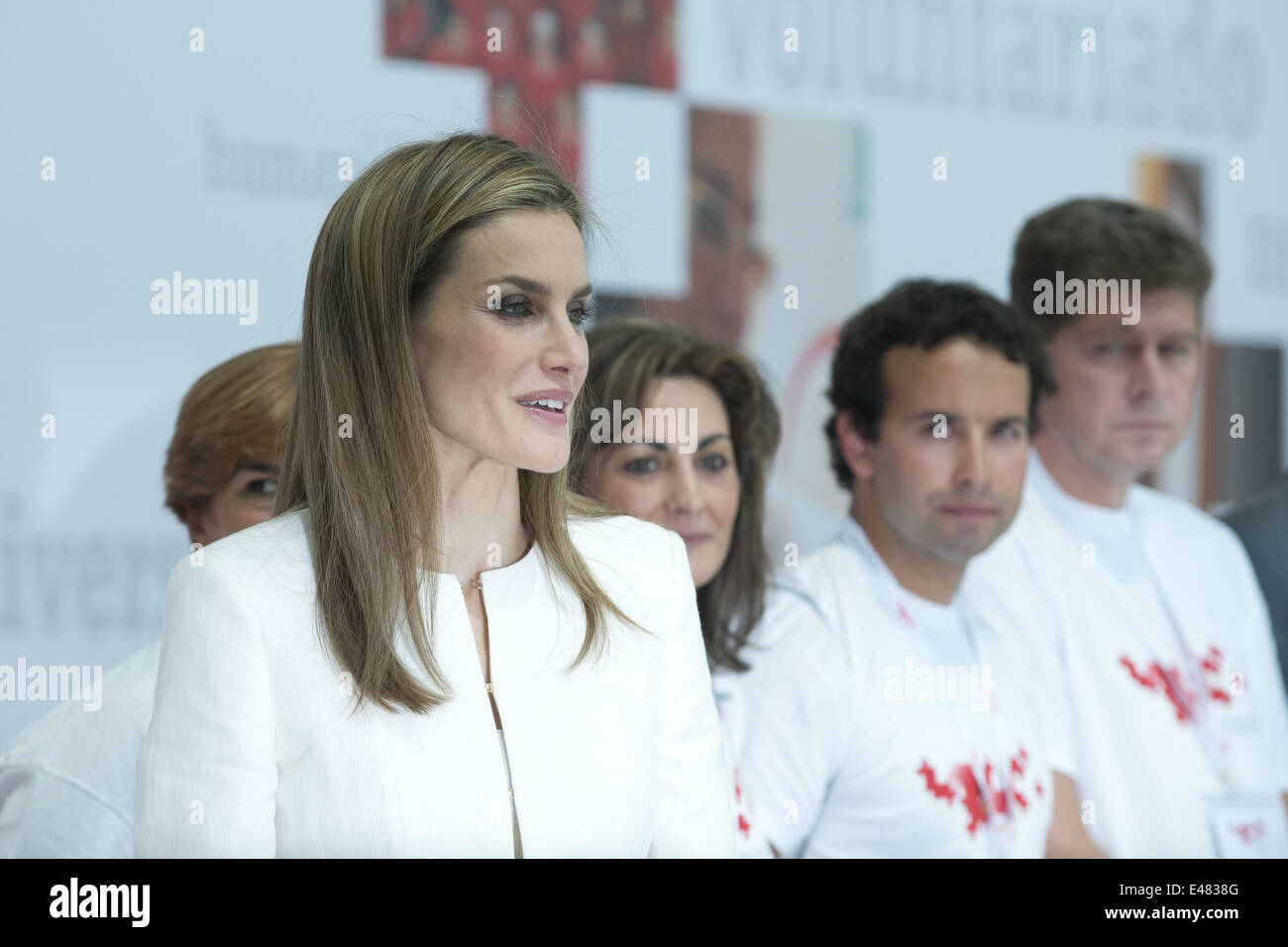 4 luglio 2014 - Madrid, Spagna - Queen Letizia di Spagna assiste la Croce Rossa 150 anniversario presso il Palacio Municipal de Congresos il 4 luglio 2014 a Madrid, Spagna. (Foto di Oscar Gonzalez/NurPhoto) (credito Immagine: © Oscar Gonzalez/NurPhoto/ZUMA filo) Foto Stock