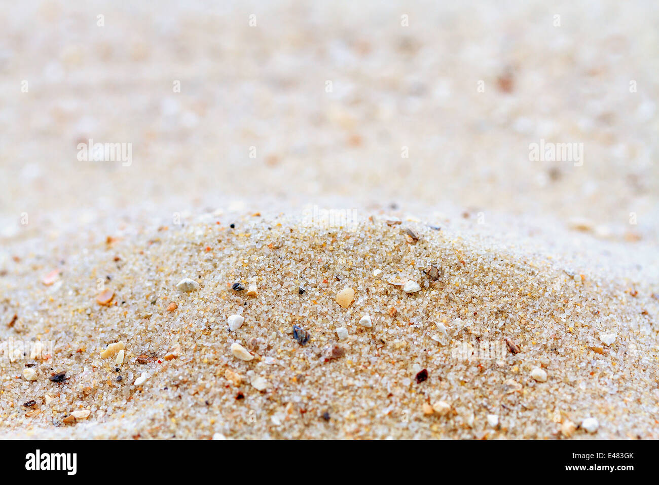 Dune di sabbia sullo sfondo Foto Stock