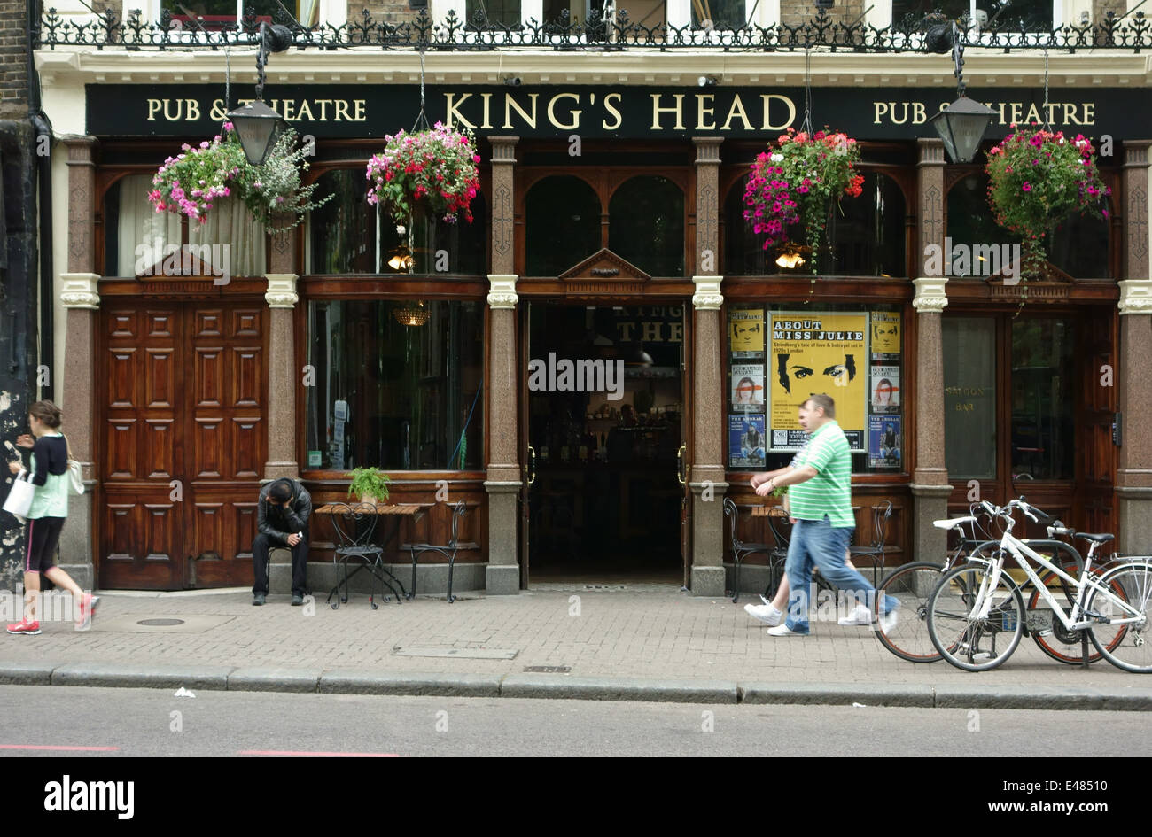 La King's Head pub e il teatro, Islington, Londra Foto Stock