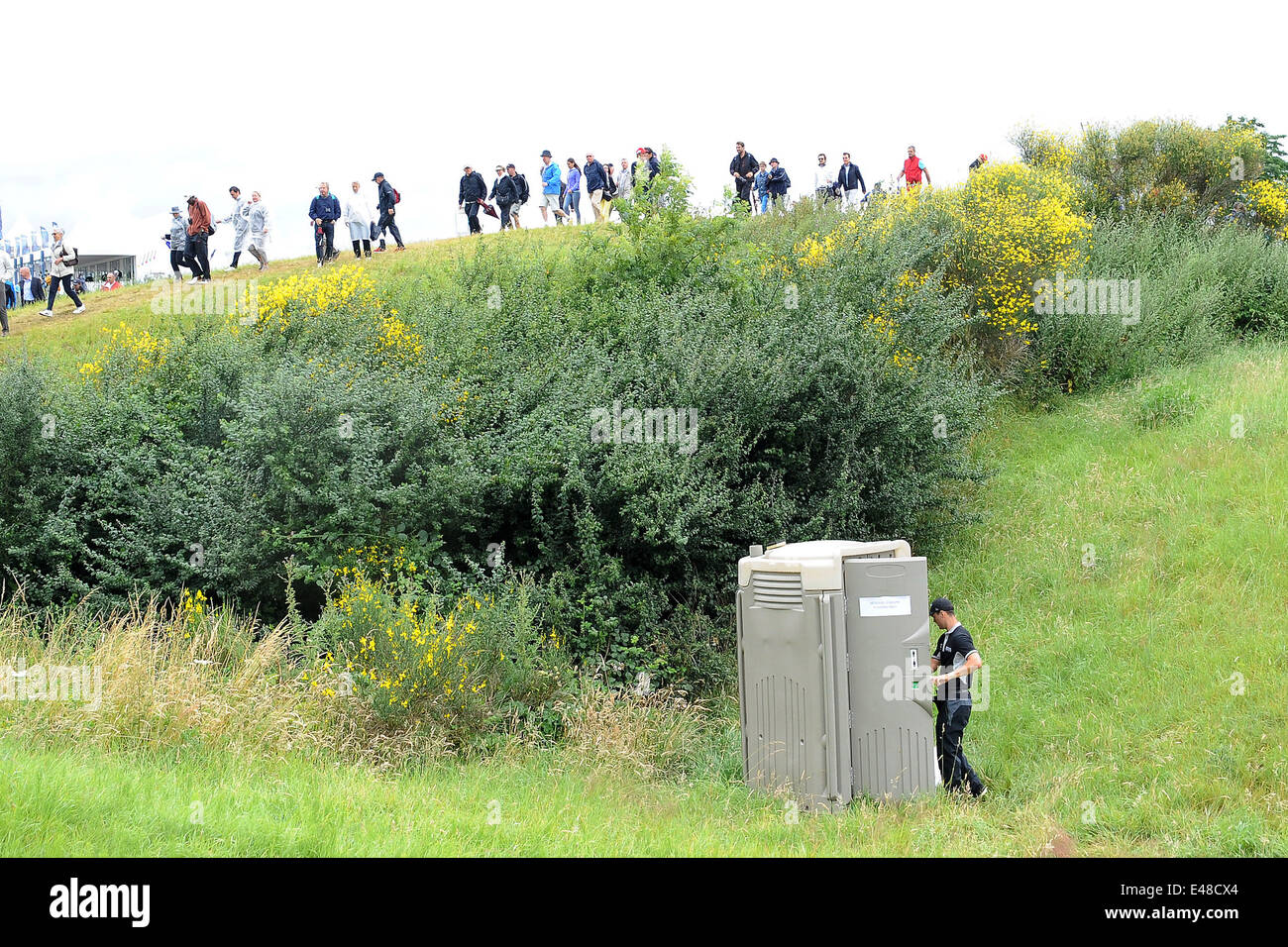 Le Golf Corso nazionale, Parigi, Francia. 05 Luglio, 2014. Alstom Open de France Golf Round 3 gioco. Martin Kaymer (GER) utilizza i servizi durante il suo giro Credito: Azione Sport Plus/Alamy Live News Foto Stock