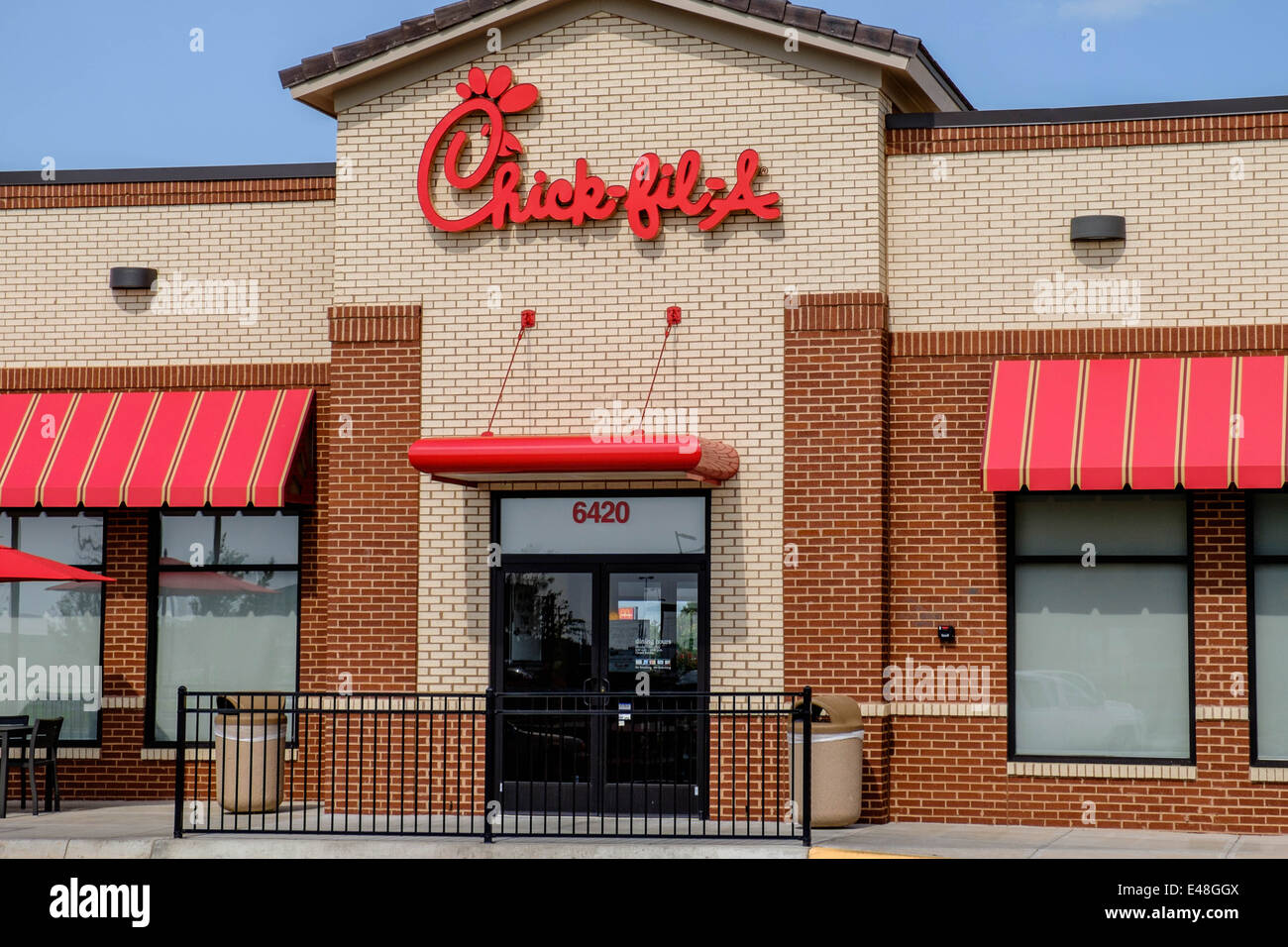 Chick-fil-A, una famosa catena di fast food ristorante esterno. Foto Stock