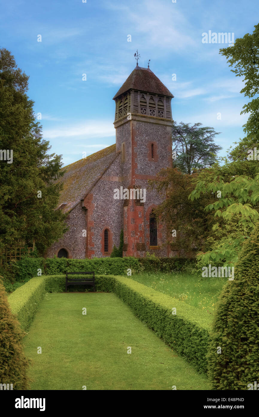 Hinton Ampner House, chiesa, Hampshire, Inghilterra, Regno Unito Foto Stock