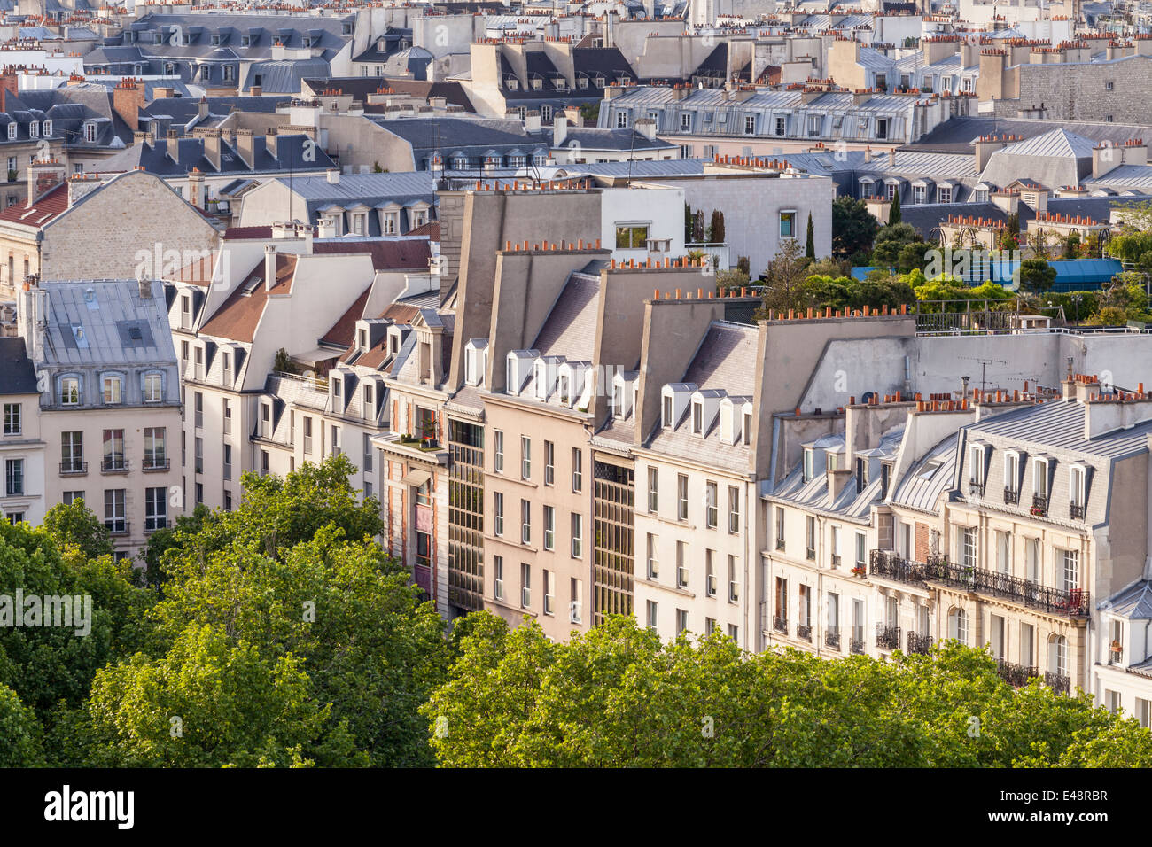 I tetti di Parigi, Francia. Foto Stock