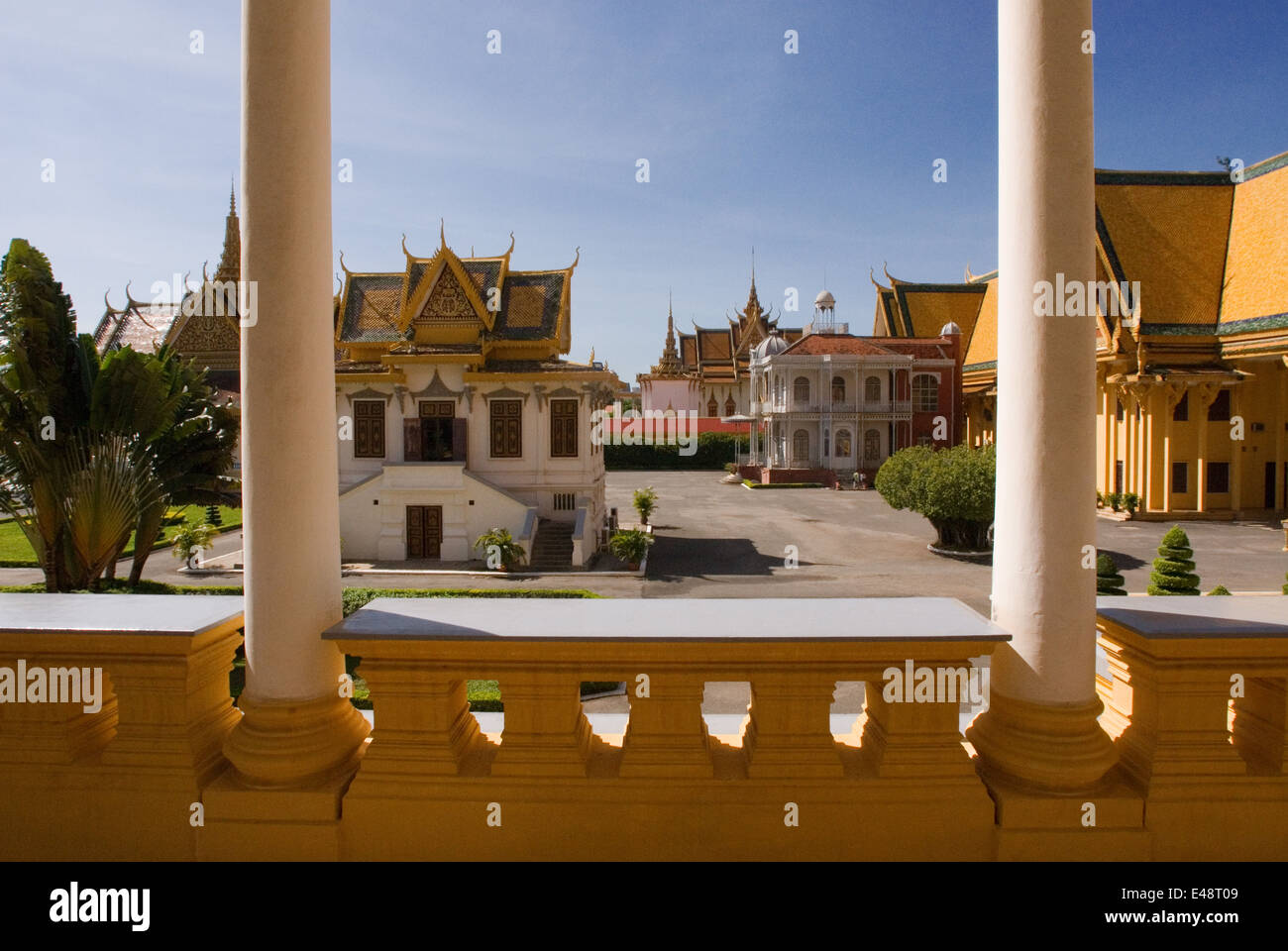 Royal Palace. Phnom Penh. Il Palazzo Reale di Phnom Penh è stato costruito nel corso di un secolo fa per servire come residenza del Kin Foto Stock