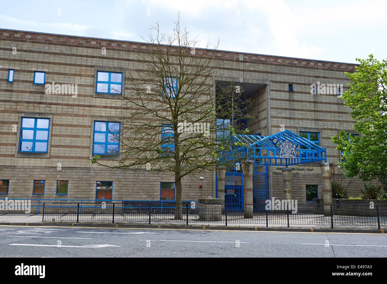 County Court Piper's Row Wolverhampton West Midlands, Regno Unito Foto Stock