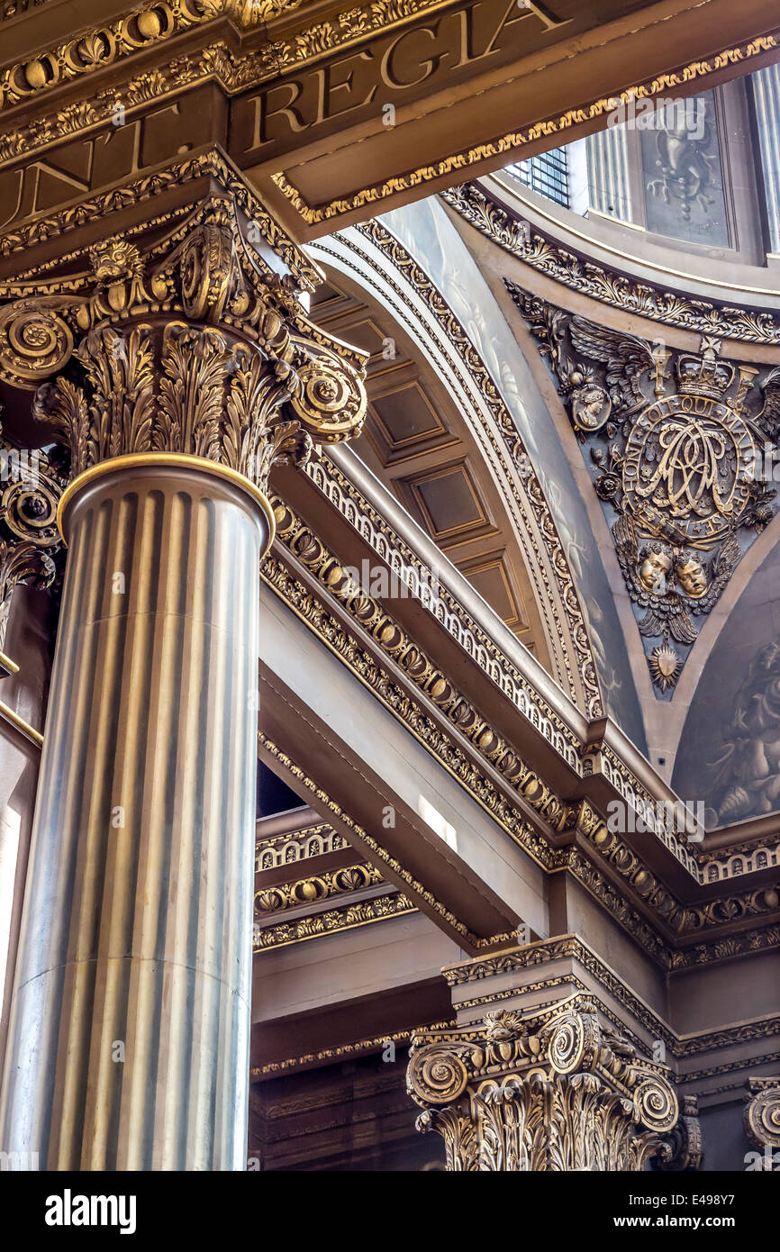 Old Royal Naval College Hall Foto Stock