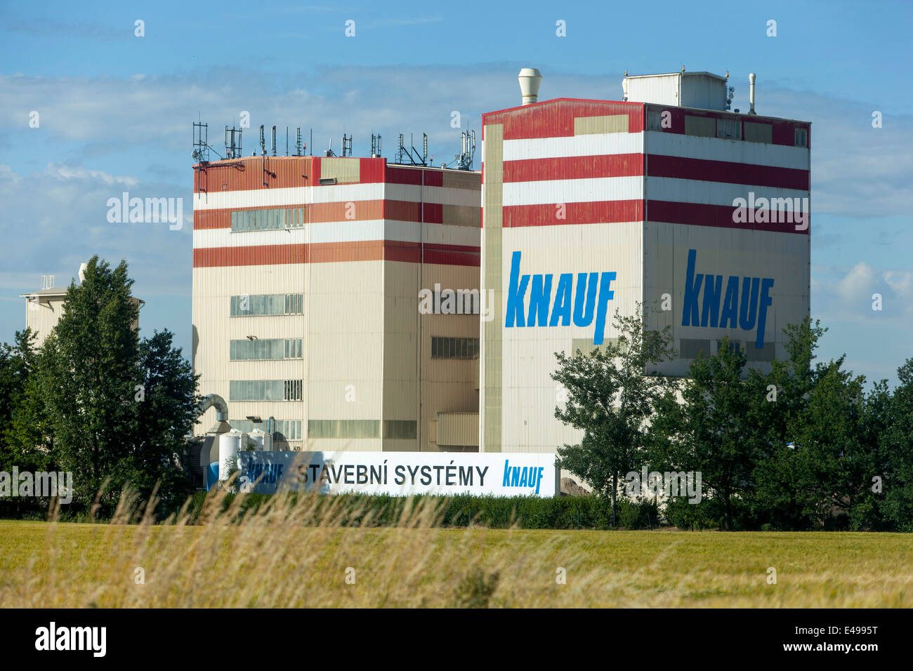 Azienda Knauf, industria edile. Praga Foto Stock