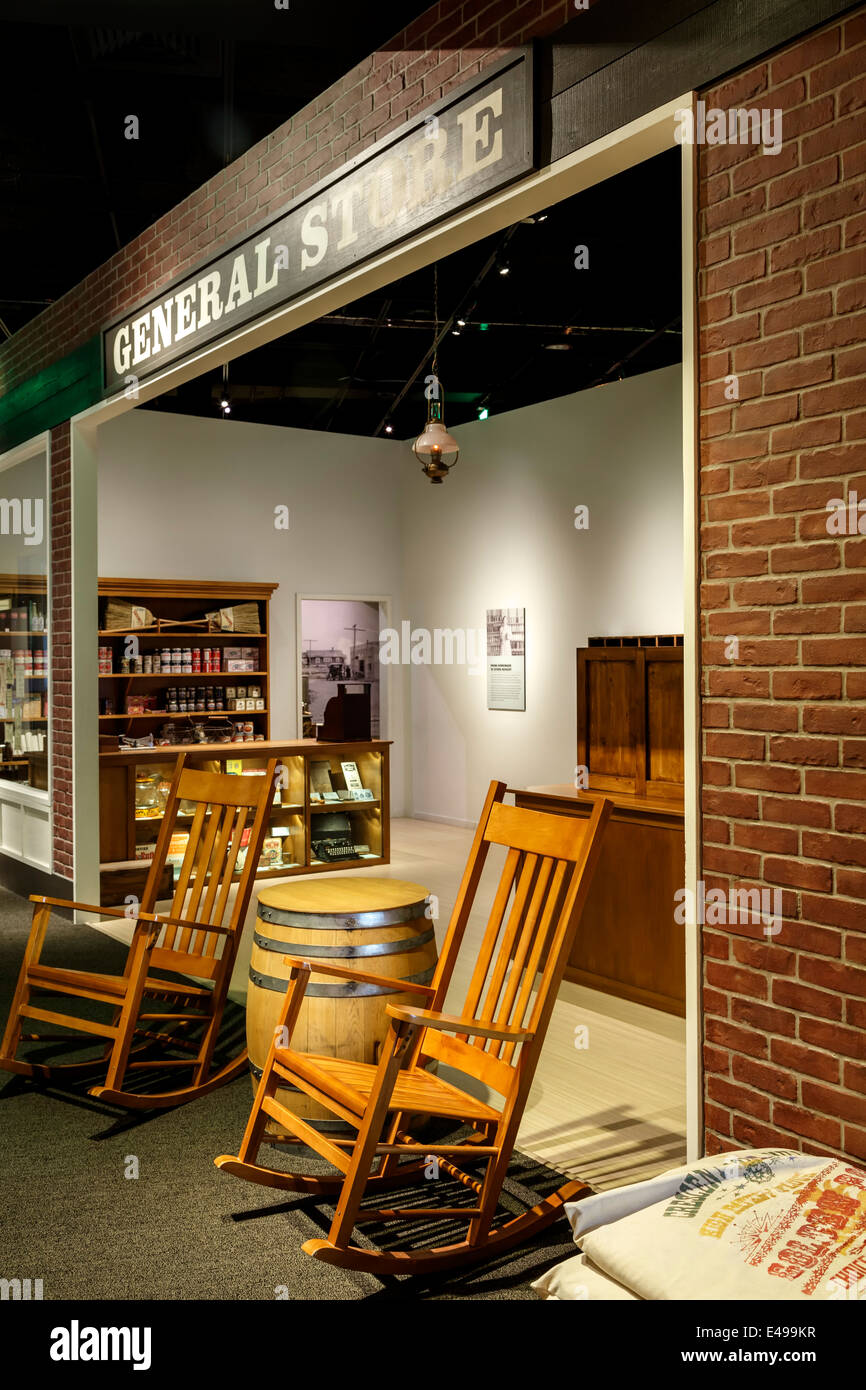 Ingresso al Magazzino Generale, destinazione Colorado presentano, storia Colorado Centre (museo), Denver, Colorado, STATI UNITI D'AMERICA Foto Stock