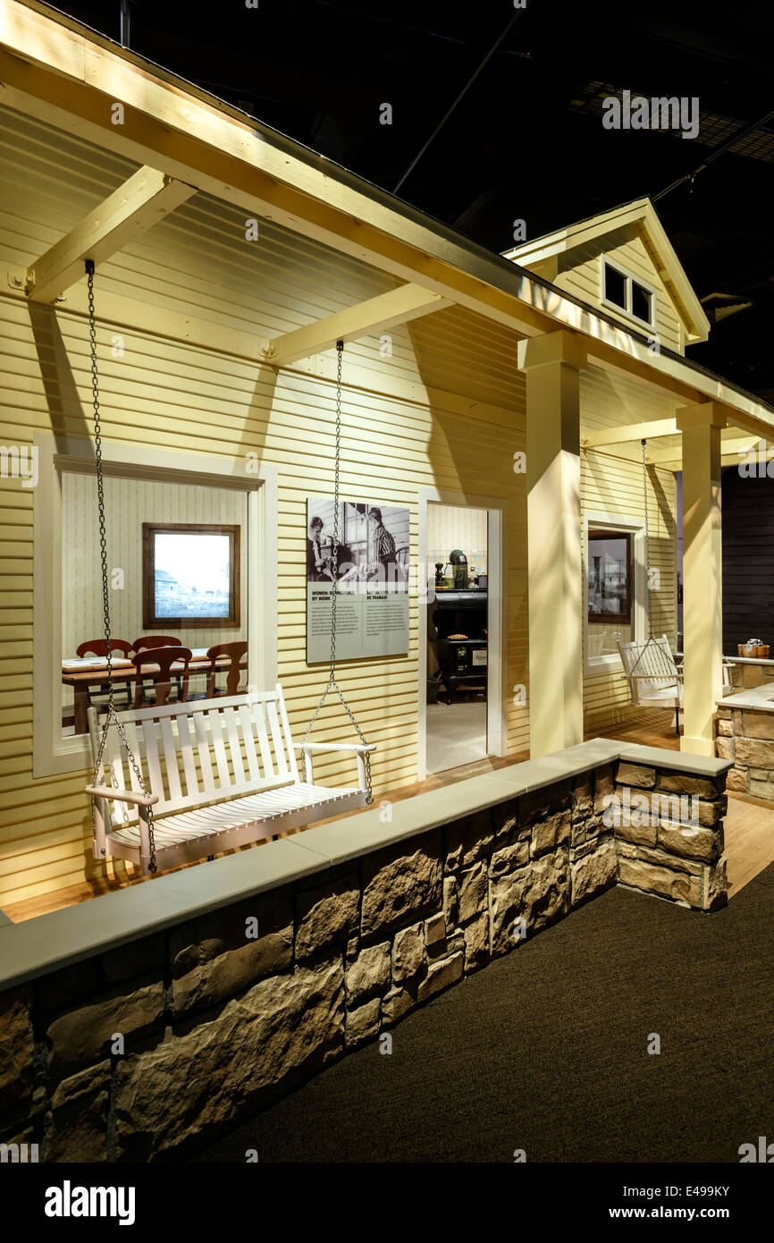 Casa in legno, destinazione Colorado presentano (rappresentato dalla città di Keota), la storia del centro di Colorado, Denver, Colorado, STATI UNITI D'AMERICA Foto Stock