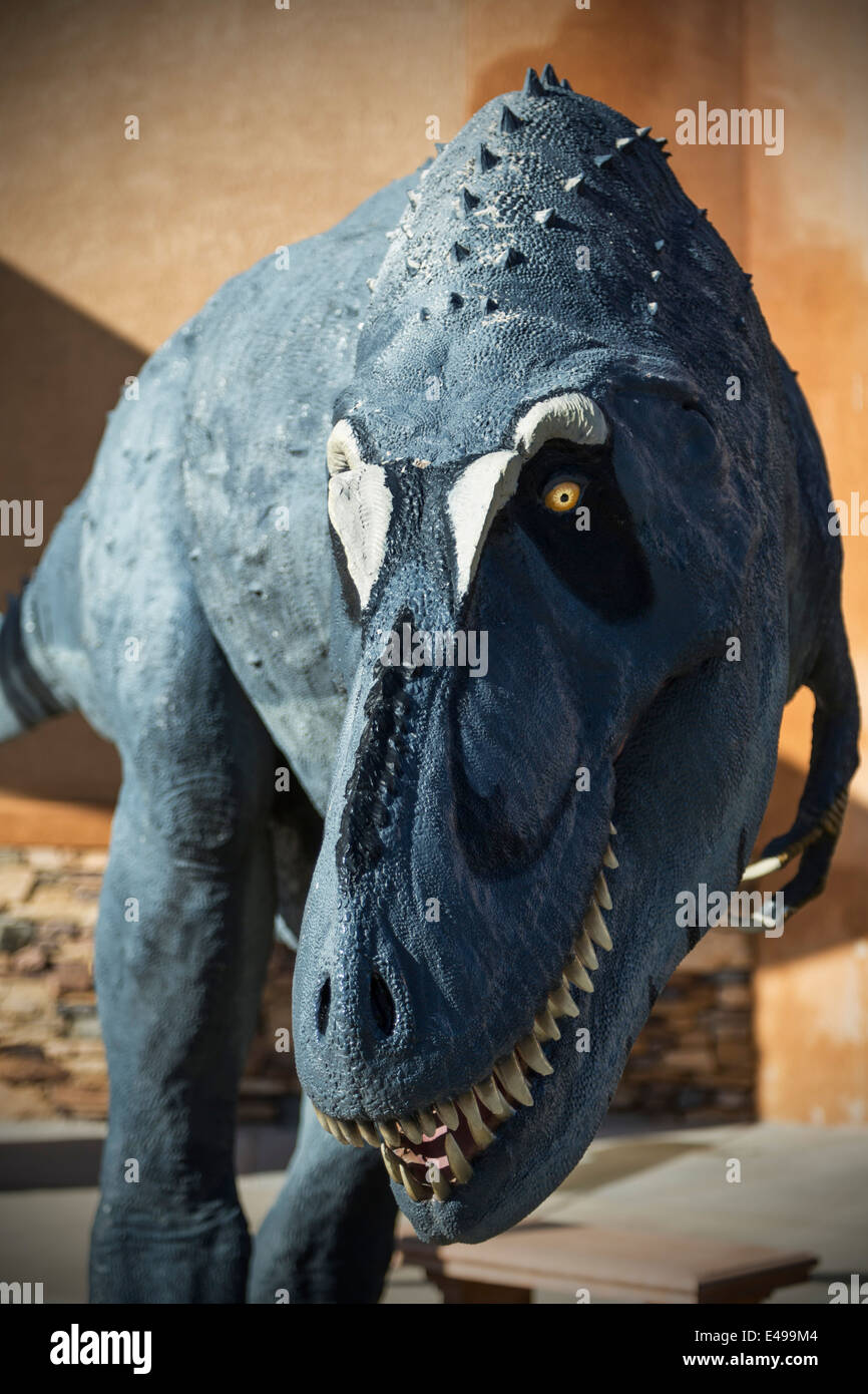 Daspletosaurus ("spaventosa Lizard'), Dinosaur Resource Center, Woodland Park, COLORADO, Stati Uniti d'America Foto Stock