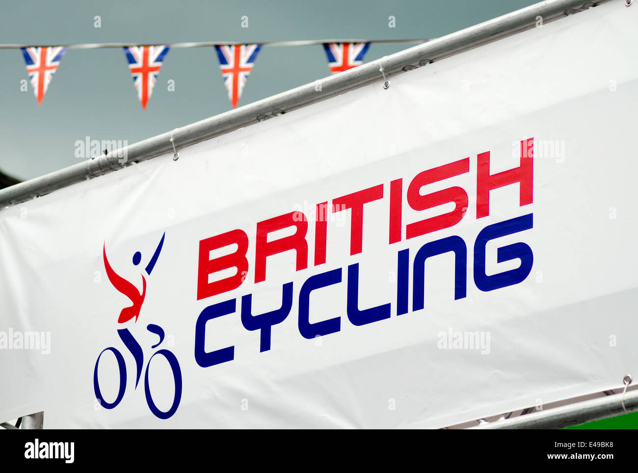 British Ciclismo Banner Foto Stock