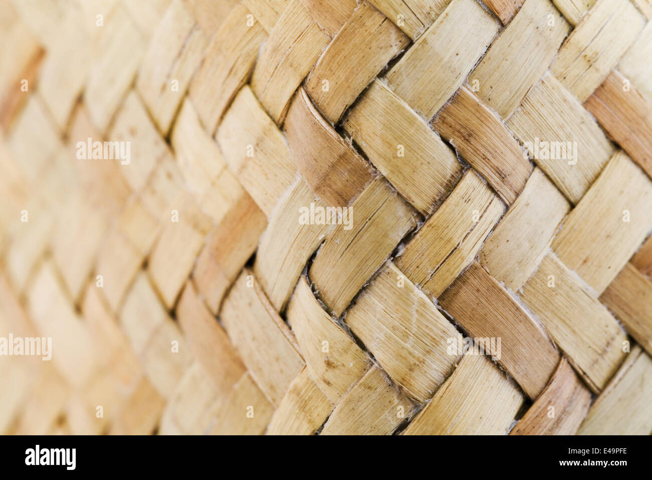 Il beige fibre tessute Foto Stock