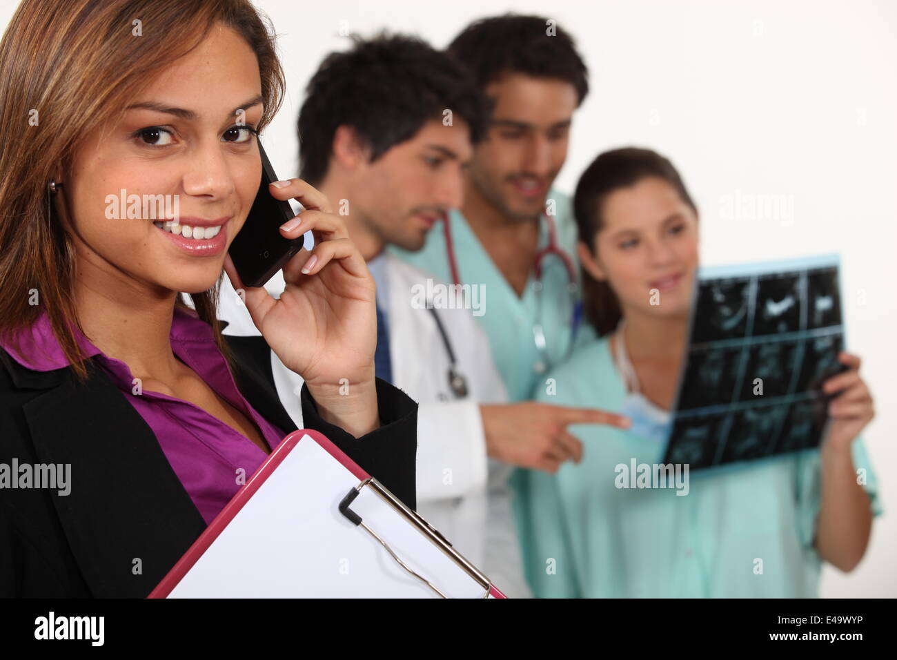 Medici e infermieri Foto Stock