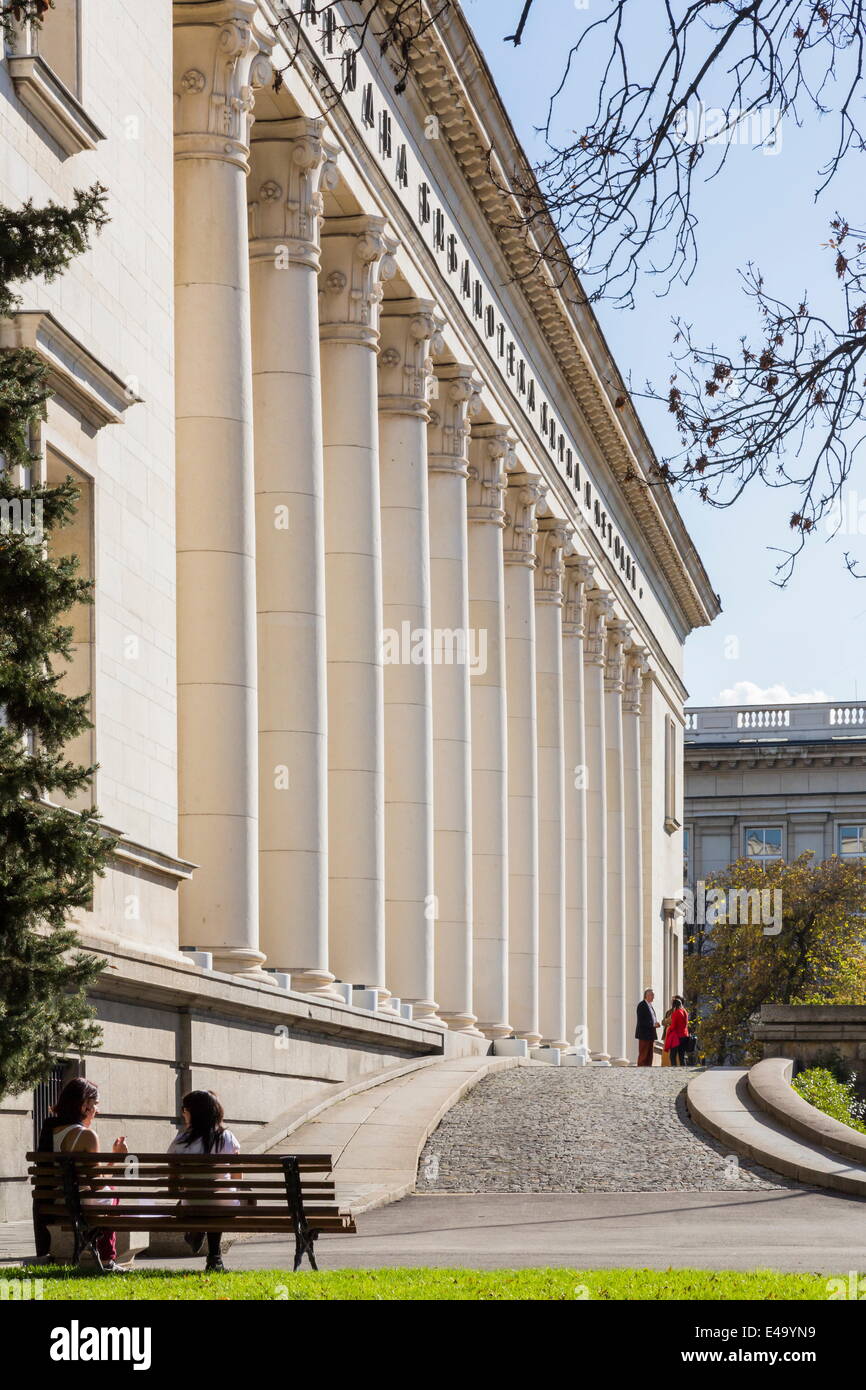 Biblioteca nazionale, San Cirillo e Metodiy, Sofia, Bulgaria, Europa Foto Stock