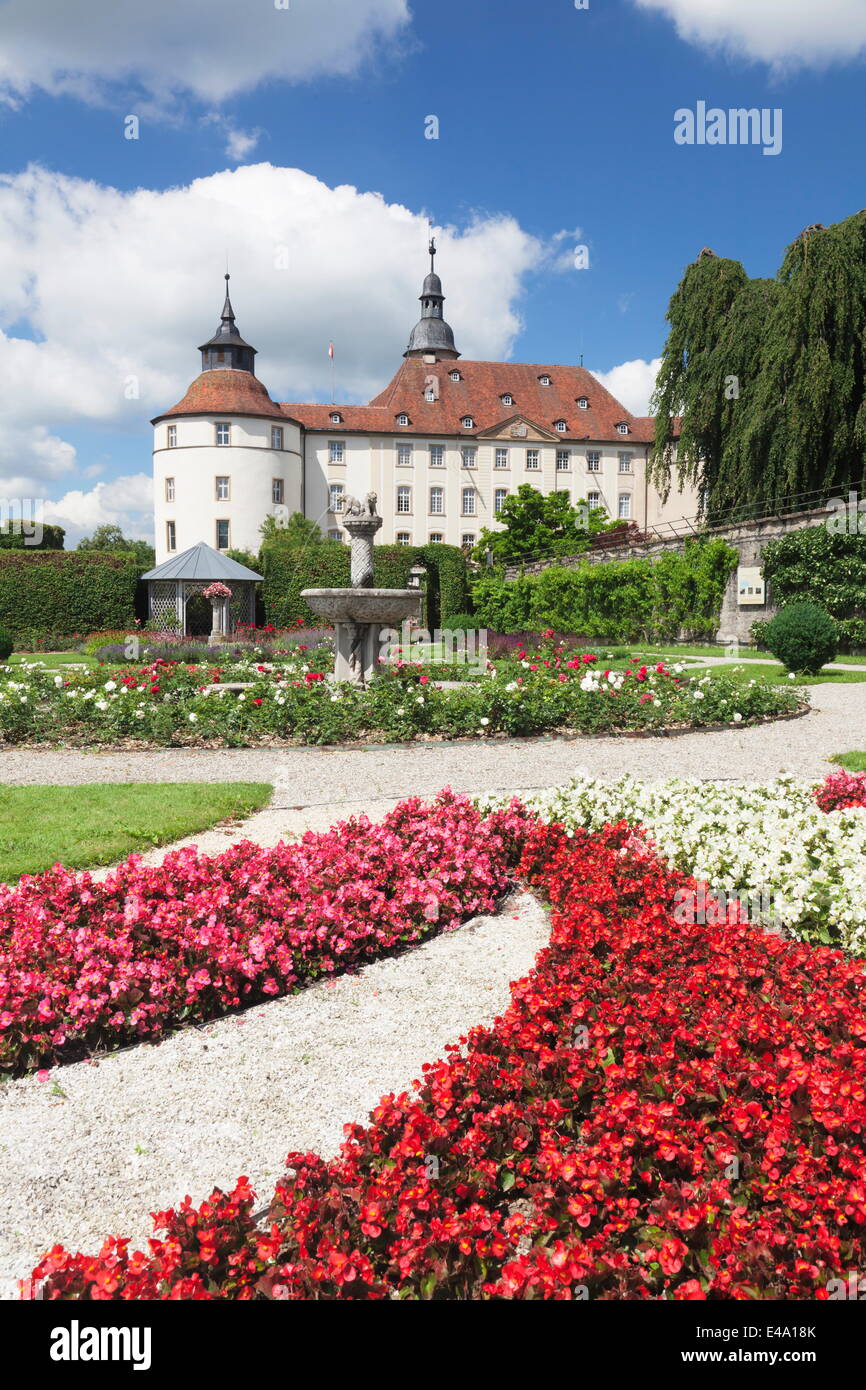 Schloss Langenburg (castello Langenburg), Langenburg, Hohenlohe Regione, Baden Wurttemberg, Germania, Europa Foto Stock