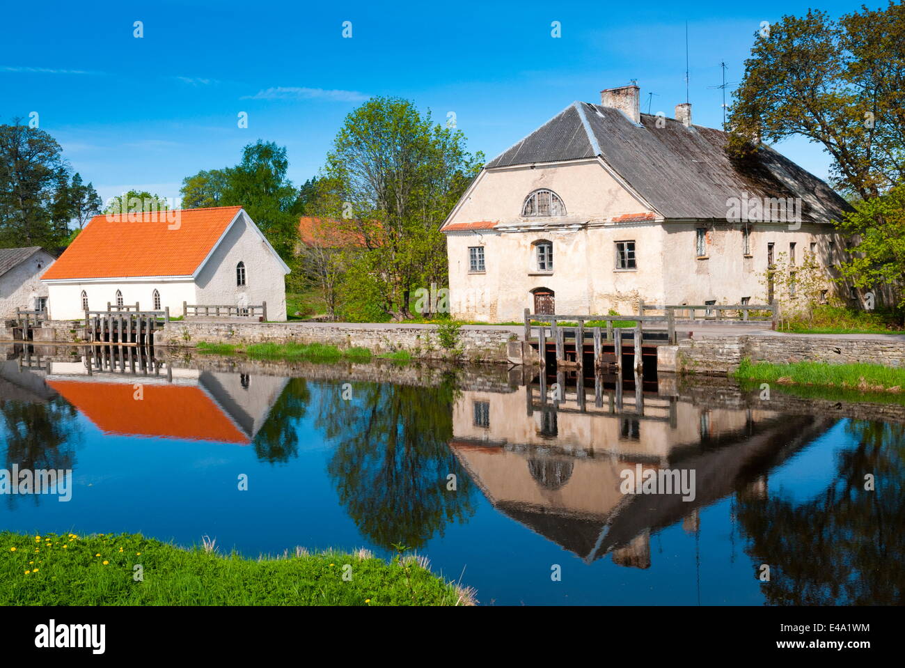 Fiume Vihula, Vihula, Laane-Virumaa, Estonia, paesi baltici, Europa Foto Stock