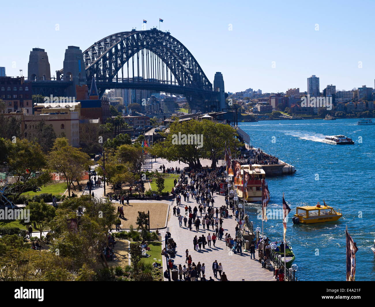 La Circular Quay, Sydney, Nuovo Galles del Sud, Australia Pacific Foto Stock