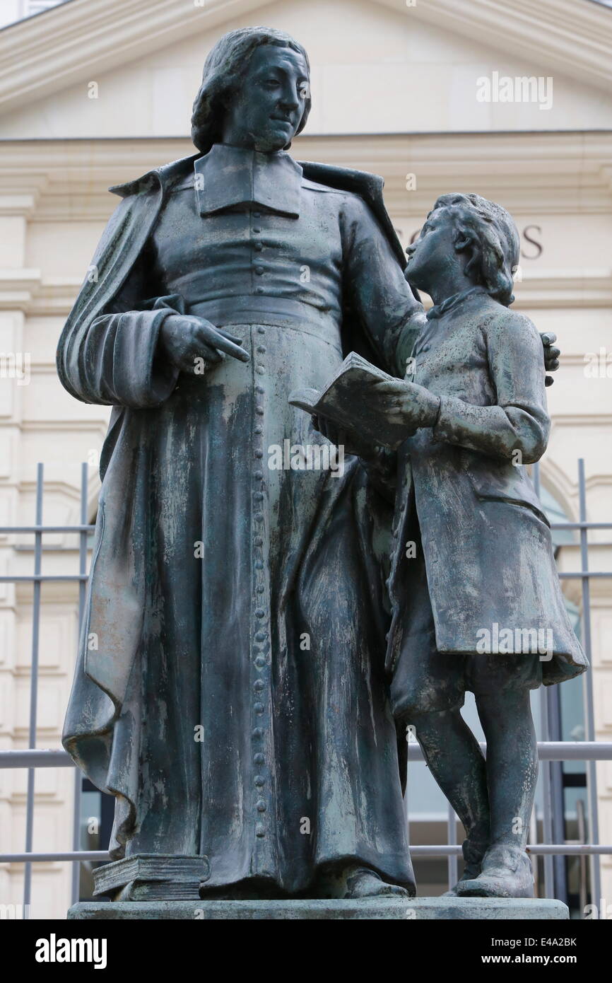 Statuina San Giovanni Battista De La Salle - 15 Cm In Resina Con Storia - Foto 8