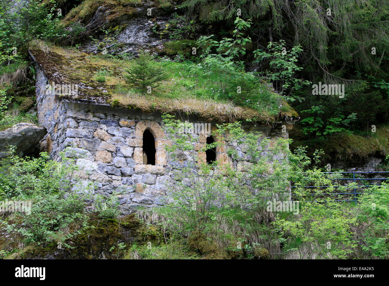 La Santa Cappella, Les Contamines-Montjoie, Alta Savoia, Francia, Europa Foto Stock