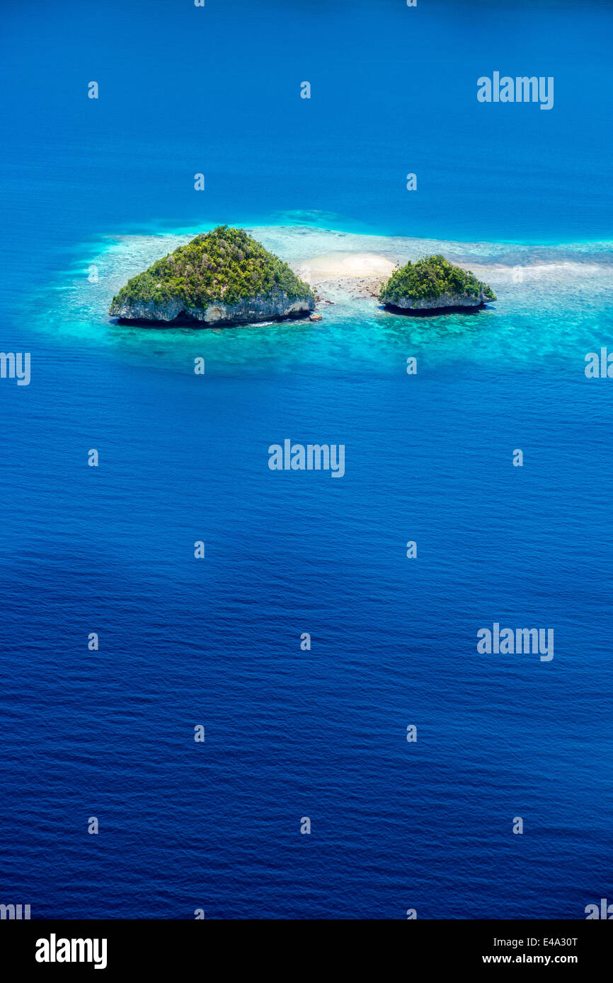 Stati federati di Micronesia, Palau, piccole isole nell'oceano Foto Stock