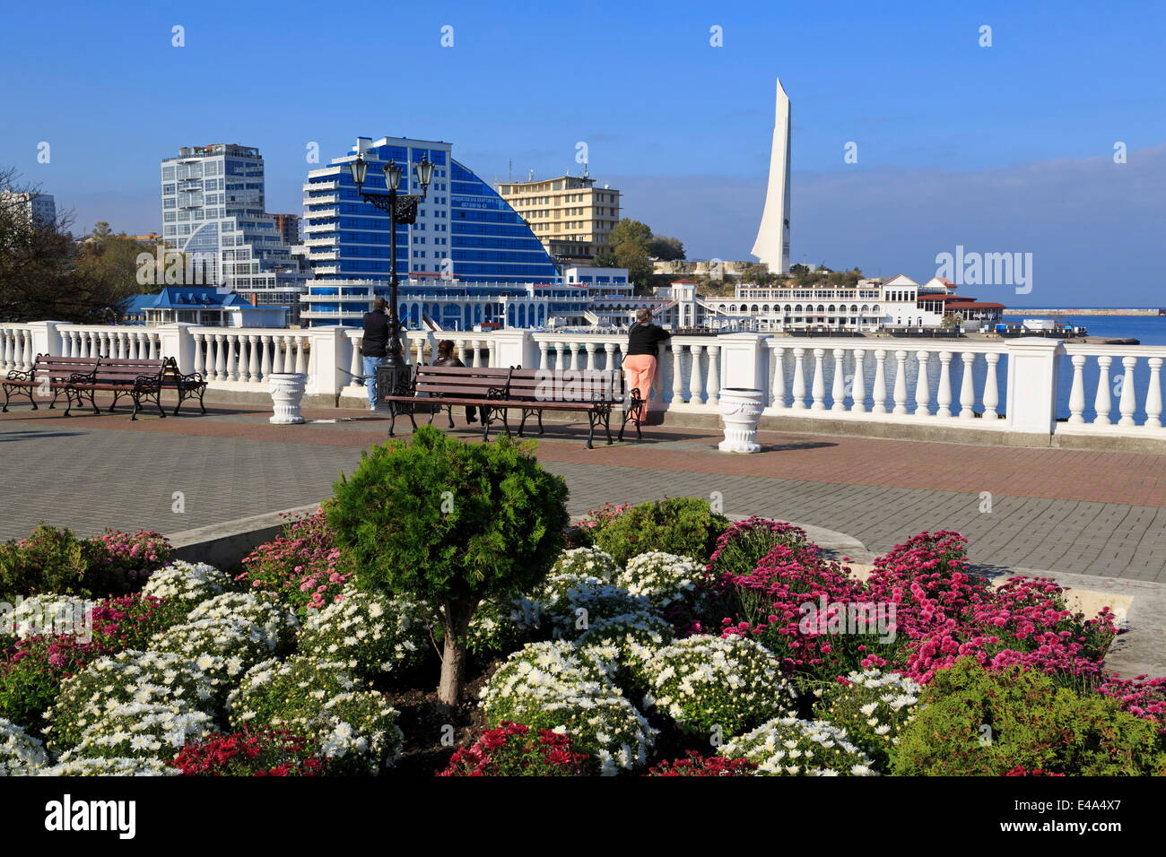 Lunacharsky Teatro, Sebastopoli, Crimea, Ucraina, Europa Foto Stock