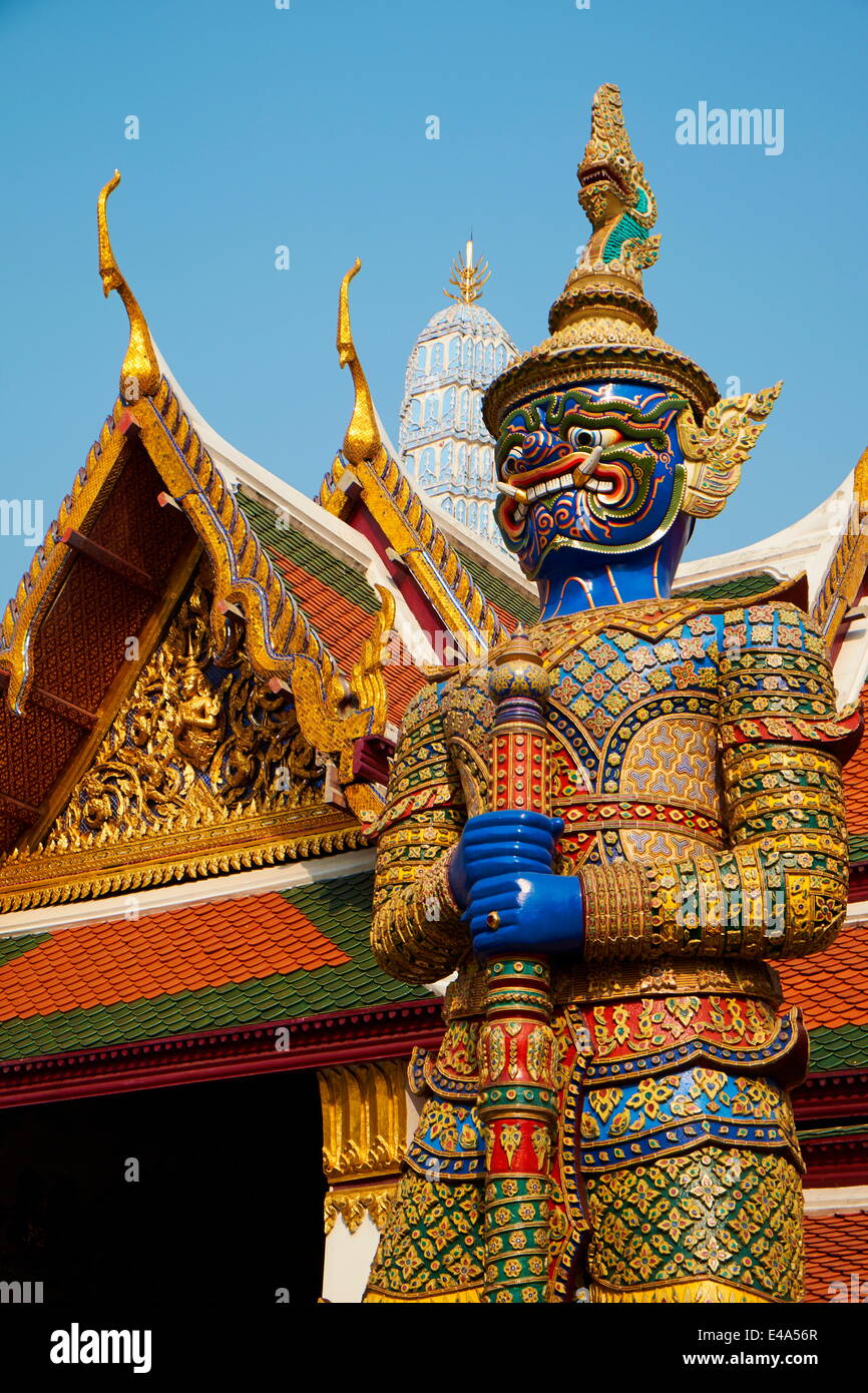 Il Wat Phra Kaew all'interno del Palazzo Reale di Bangkok, Thailandia, Sud-est asiatico, in Asia Foto Stock
