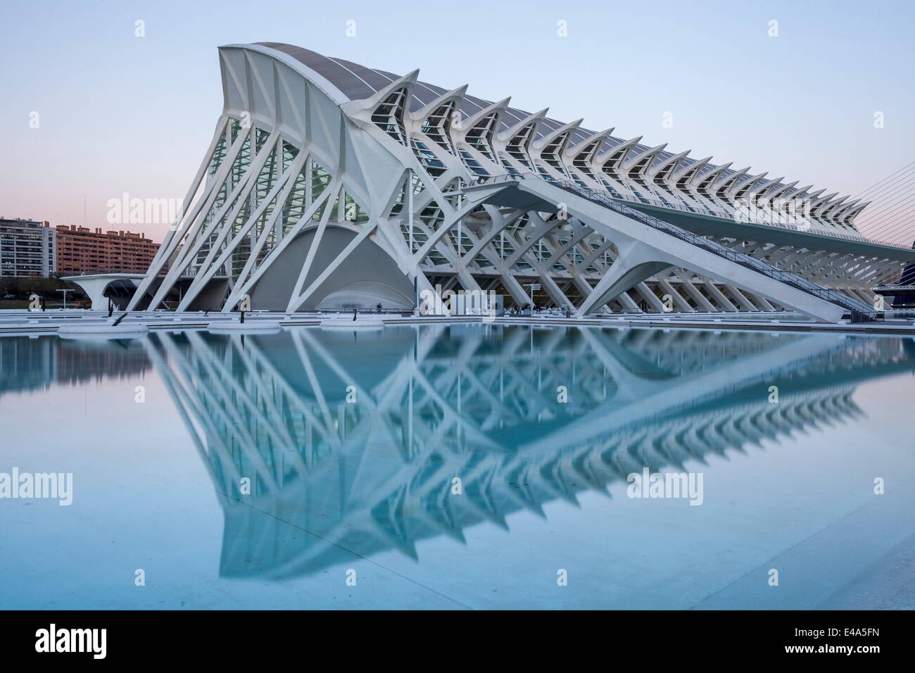 La Città delle Arti e delle Scienze (Ciudad de las Artes y las Ciencias) a Valencia, Spagna, Europa Foto Stock