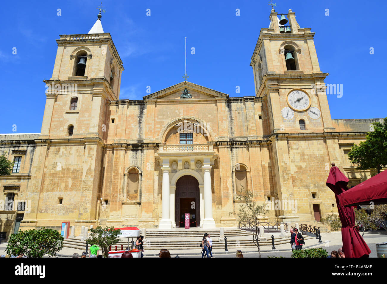 St. Johns Concattedrale, Valletta (Il-Belt Valletta), Sud del quartiere portuale, Malta Xlokk Regione, Repubblica di Malta Foto Stock
