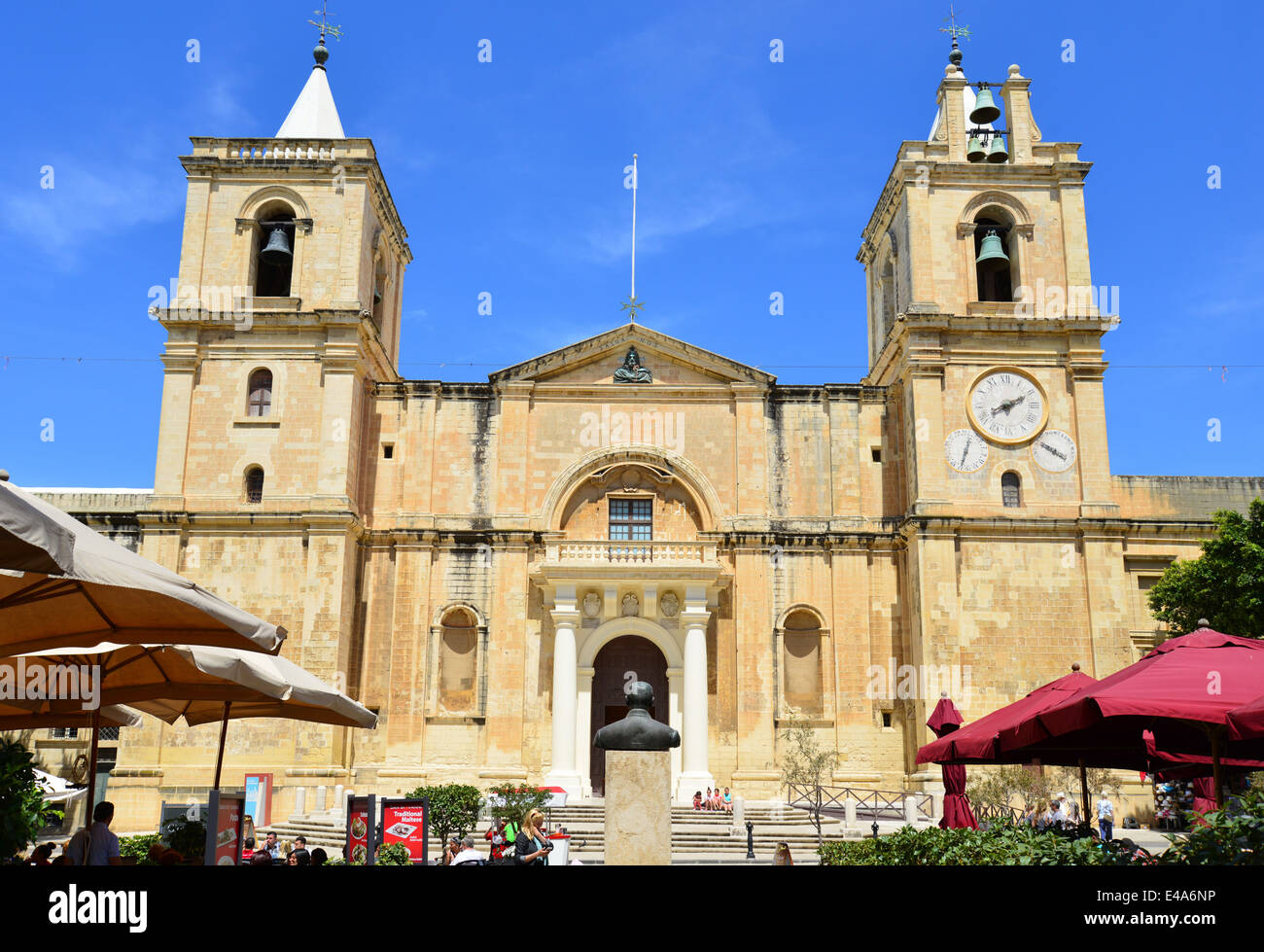 St. Johns Concattedrale, Valletta (Il-Belt Valletta), Sud del quartiere portuale, Malta Xlokk Regione, Repubblica di Malta Foto Stock