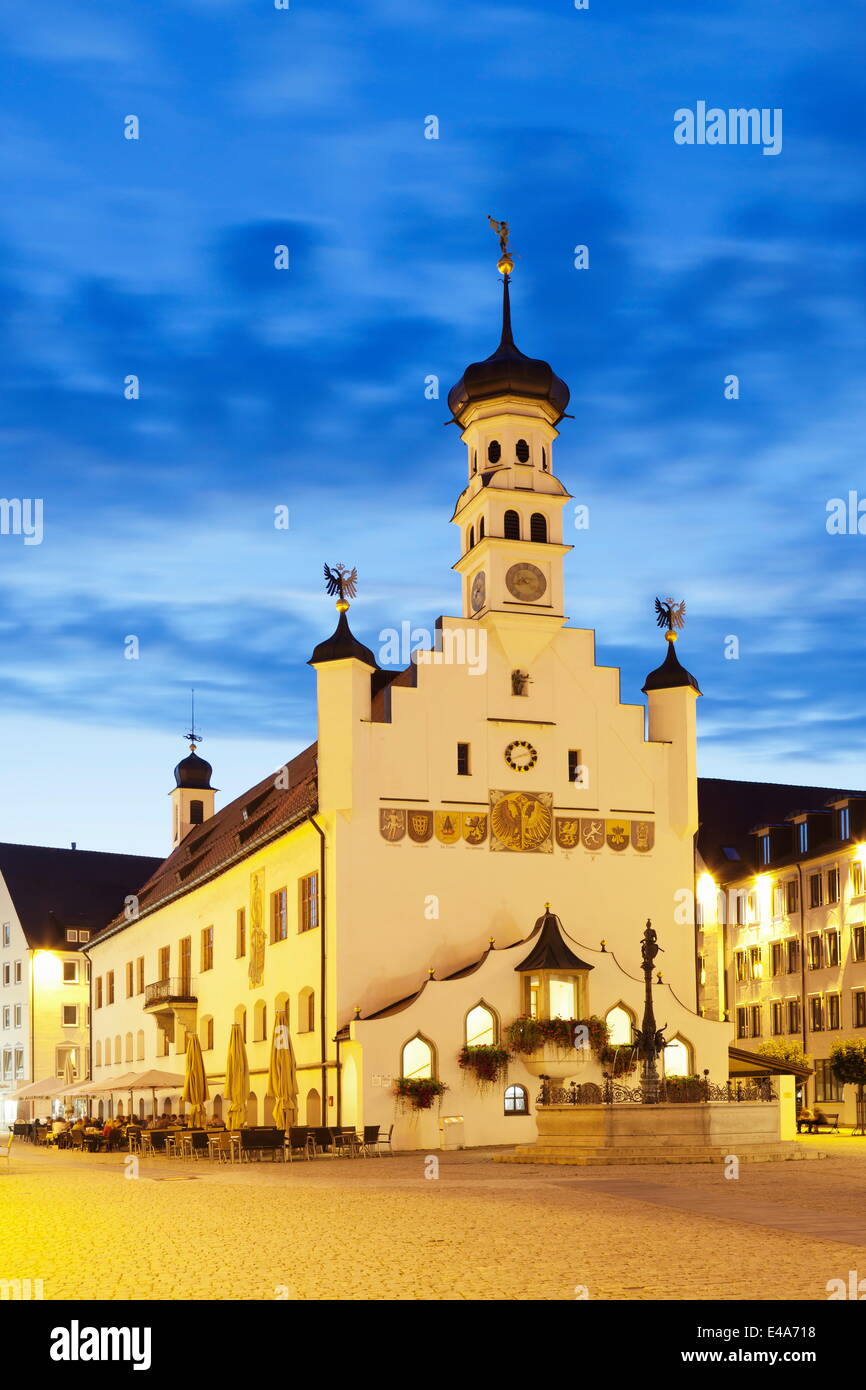 Town Hall, Kempten, Schwaben, Baviera, Germania, Europa Foto Stock