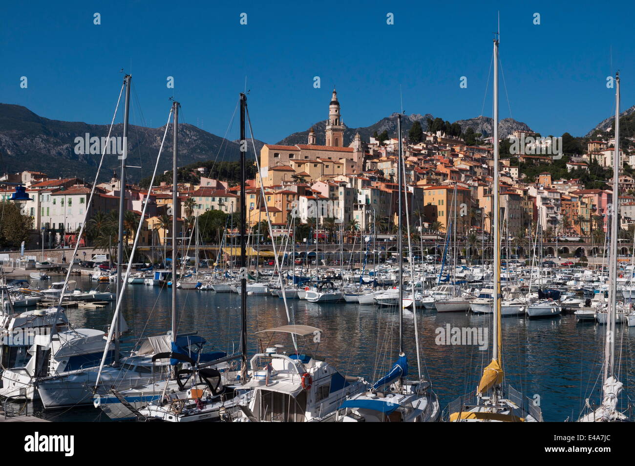 Mentone, Provence-Alpes-Côte d'Azur, Costa Azzurra, Francia, Mediterraneo, Europa Foto Stock